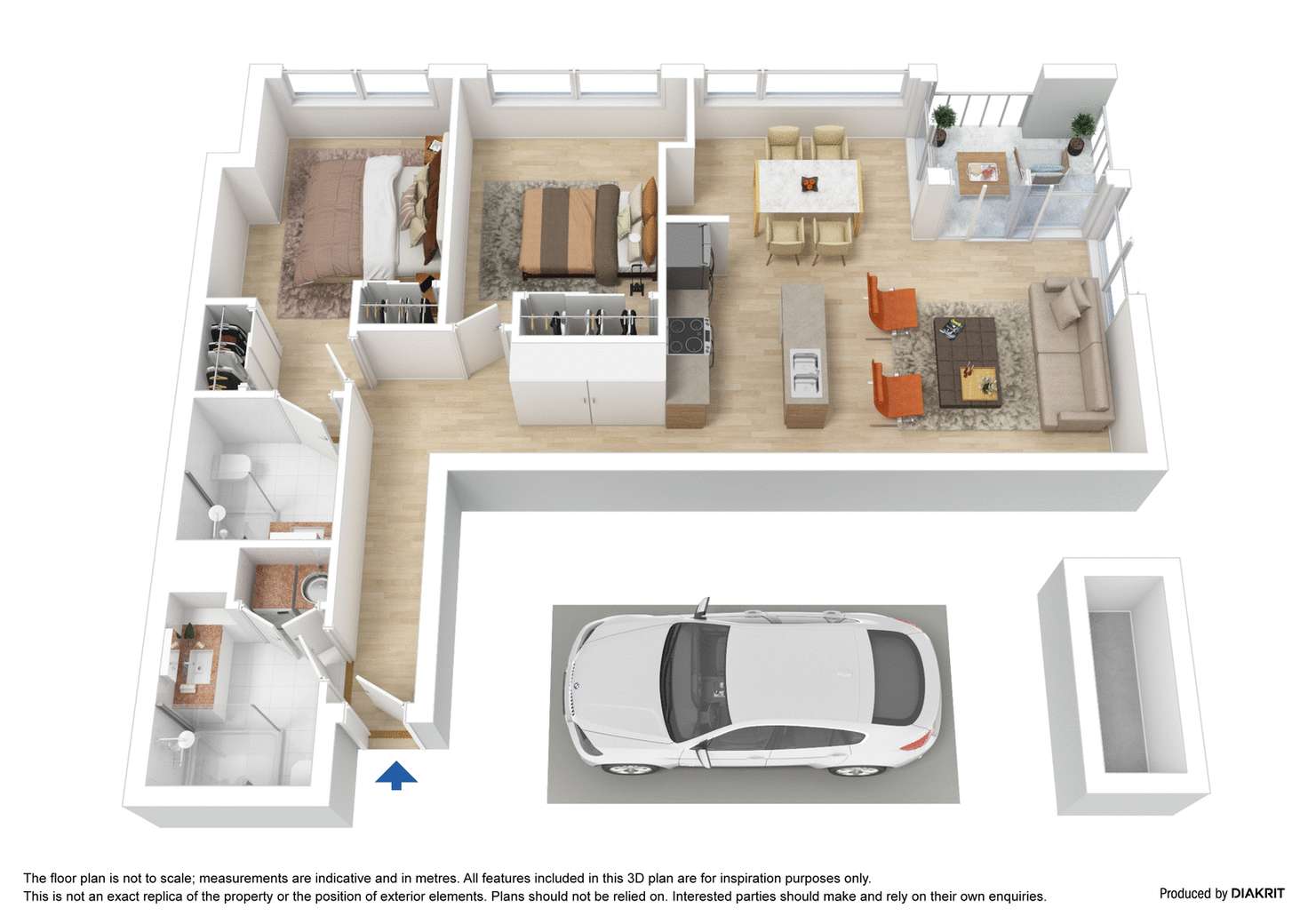 Floorplan of Homely apartment listing, 608/100 Harbour Esplande, Docklands VIC 3008