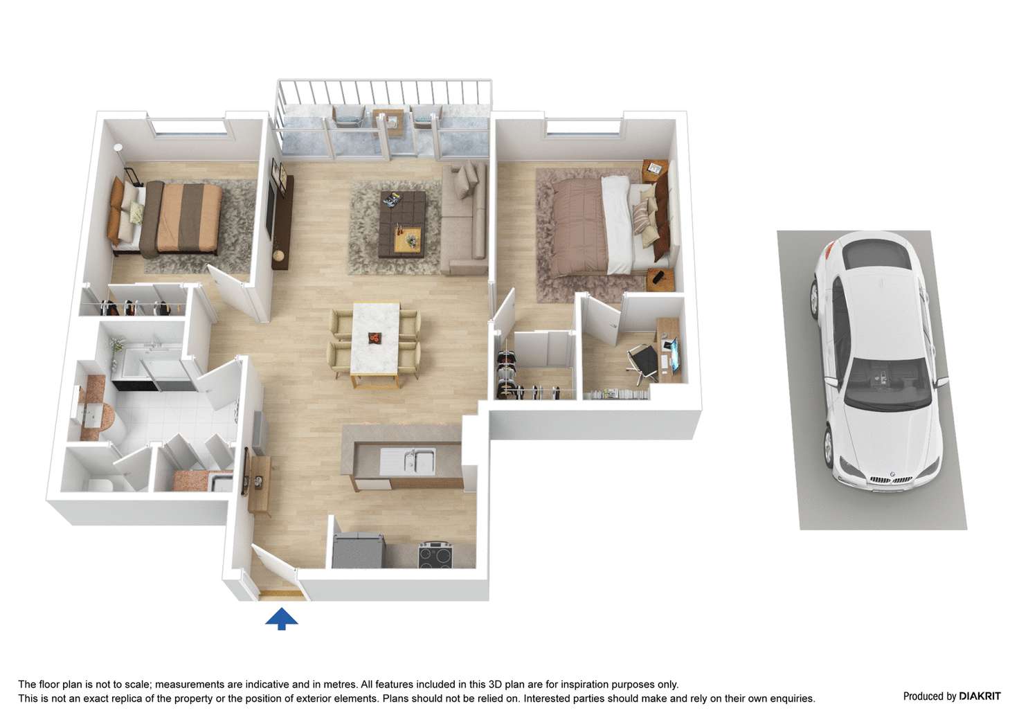 Floorplan of Homely apartment listing, 55/283 Spring Street, Melbourne VIC 3000