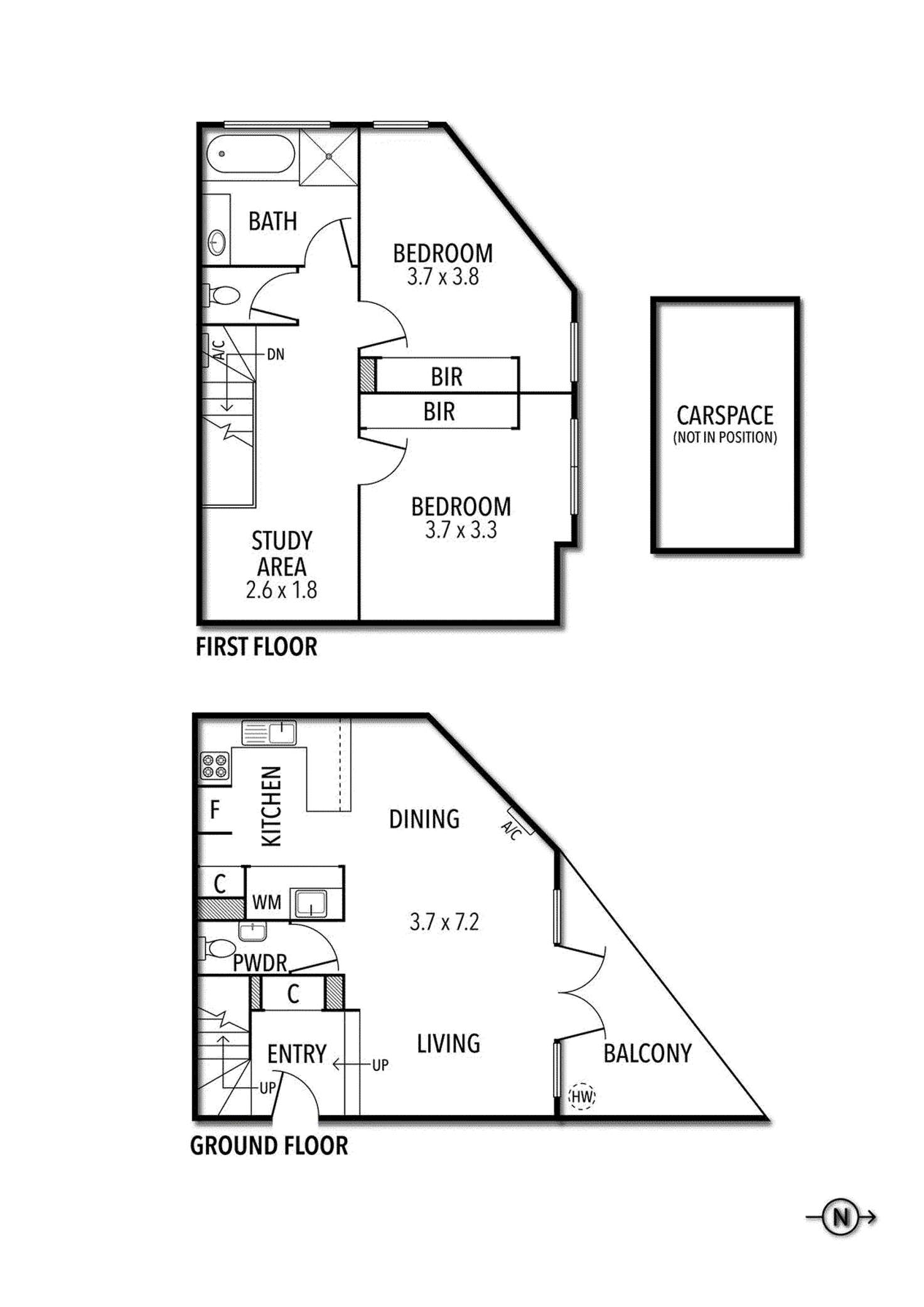 Floorplan of Homely apartment listing, 3/555-557 Gilbert Road, Preston VIC 3072