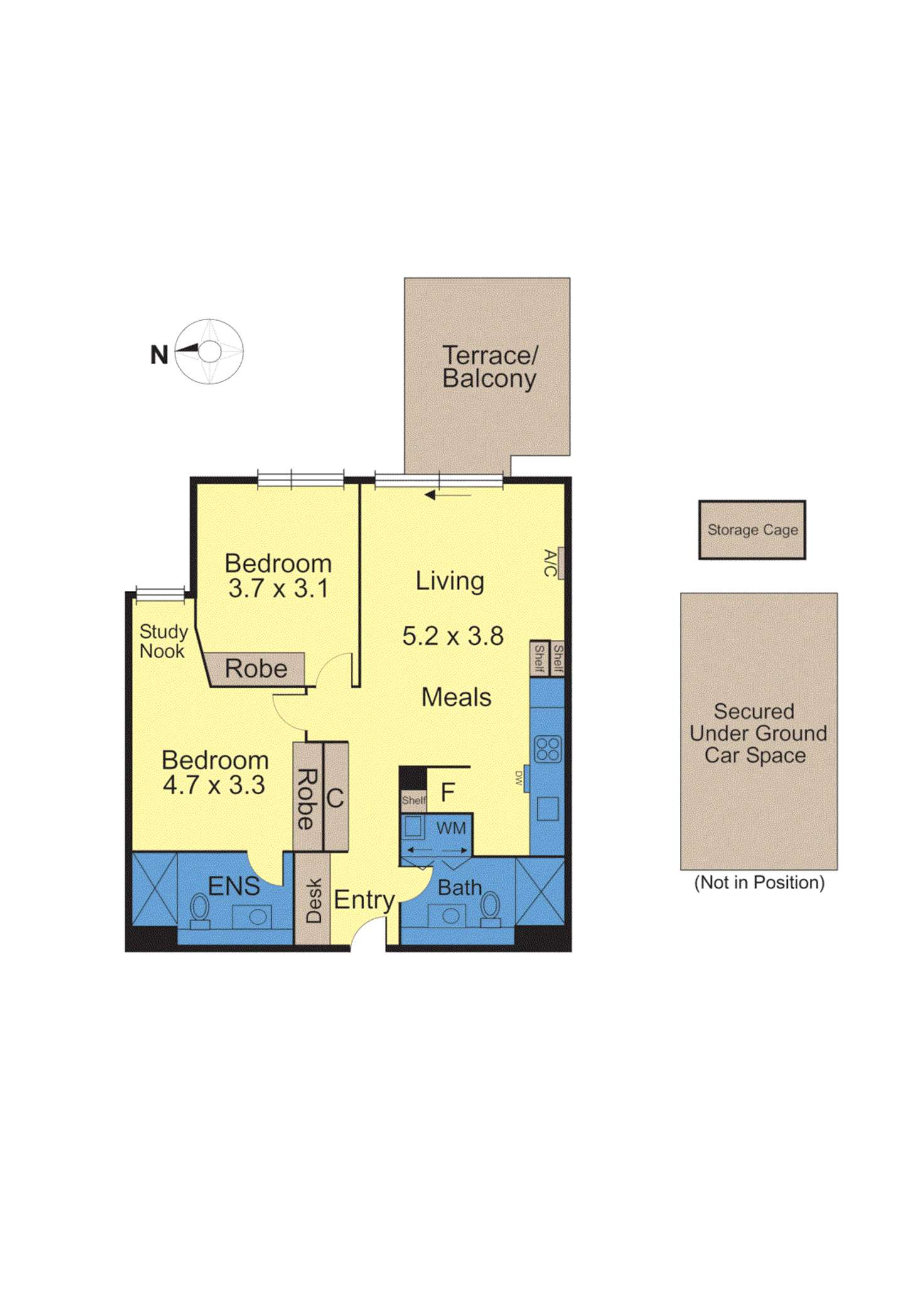 Floorplan of Homely apartment listing, 11/64 Anderson Road, Hawthorn East VIC 3123