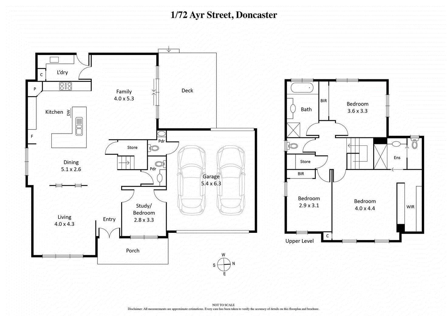 Floorplan of Homely townhouse listing, 1/72 Ayr Street, Doncaster VIC 3108