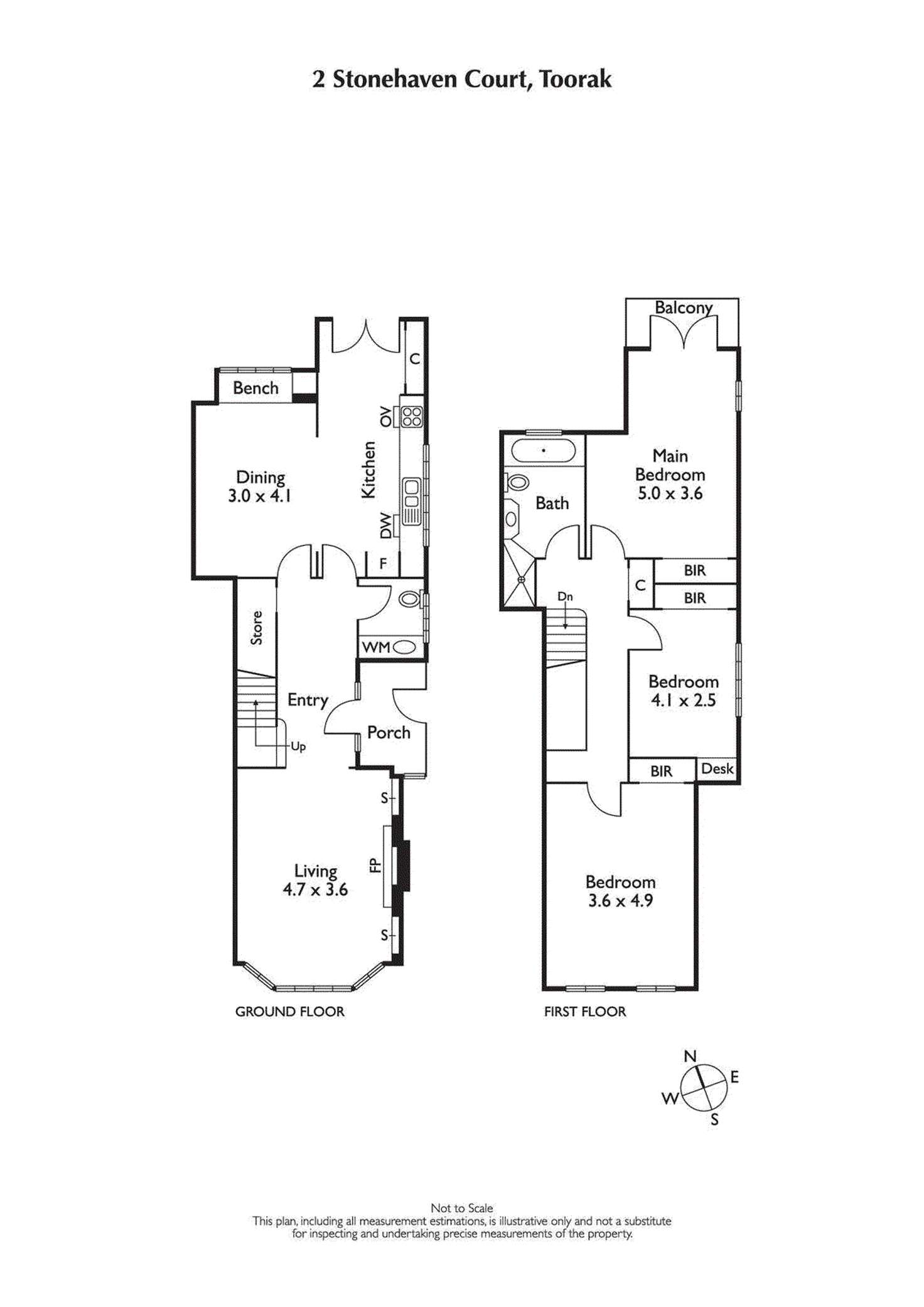 Floorplan of Homely house listing, 2 Stonehaven Court, Toorak VIC 3142