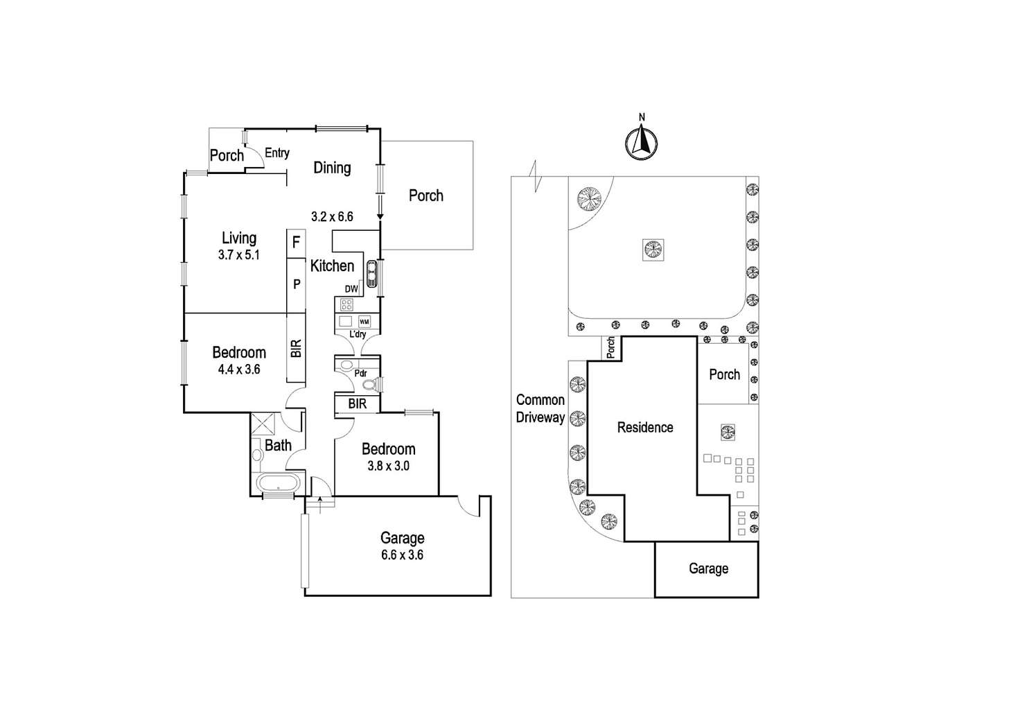 Floorplan of Homely unit listing, 1/61 Beatty Street, Ivanhoe VIC 3079