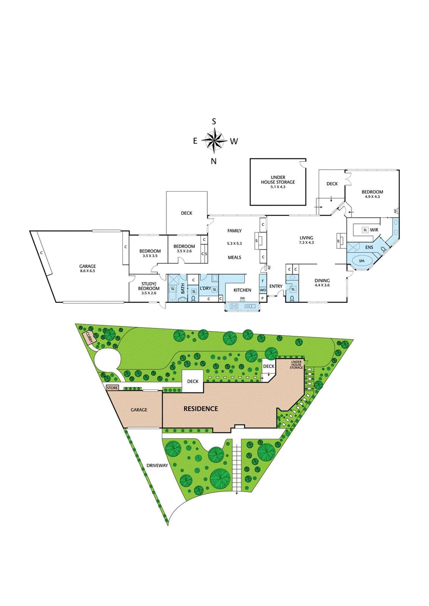 Floorplan of Homely house listing, 50 Myrtle Grove, Blackburn VIC 3130