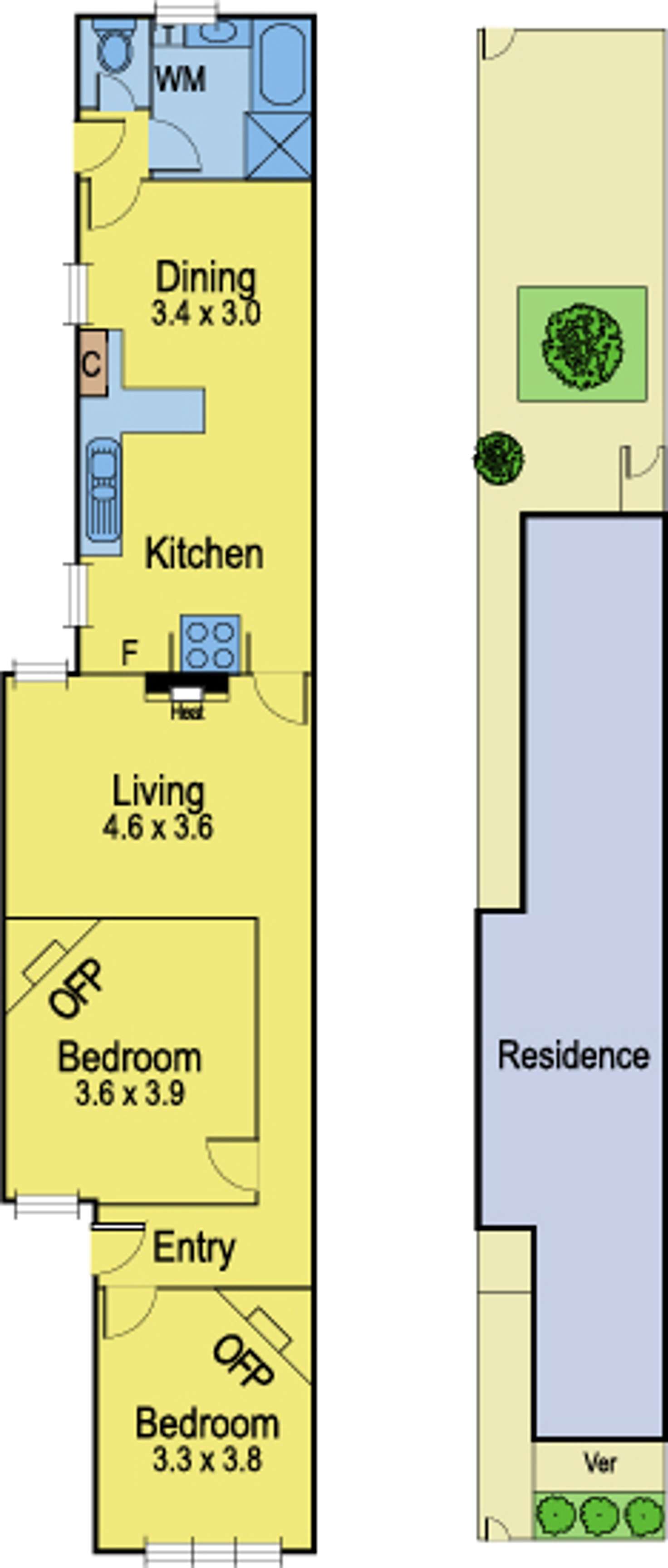 Floorplan of Homely house listing, 126 Amess Street, Carlton North VIC 3054