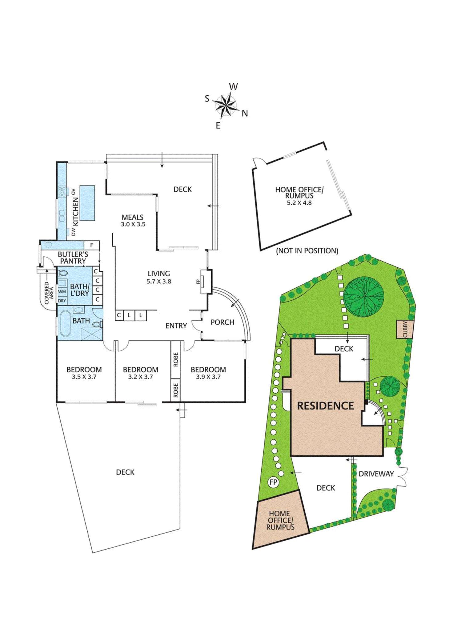 Floorplan of Homely house listing, 39 Naughton Grove, Blackburn VIC 3130