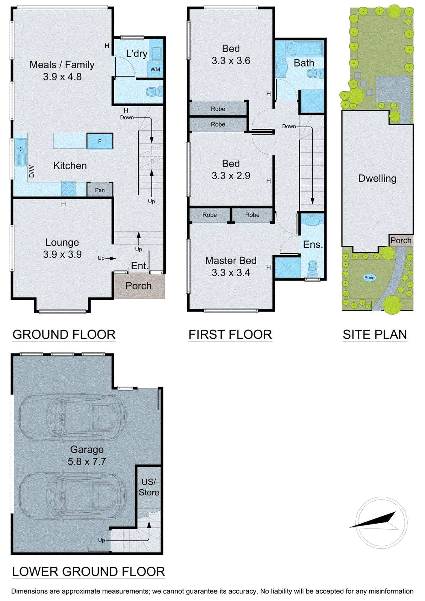 Floorplan of Homely townhouse listing, 2/102-106 Watts Street, Box Hill North VIC 3129