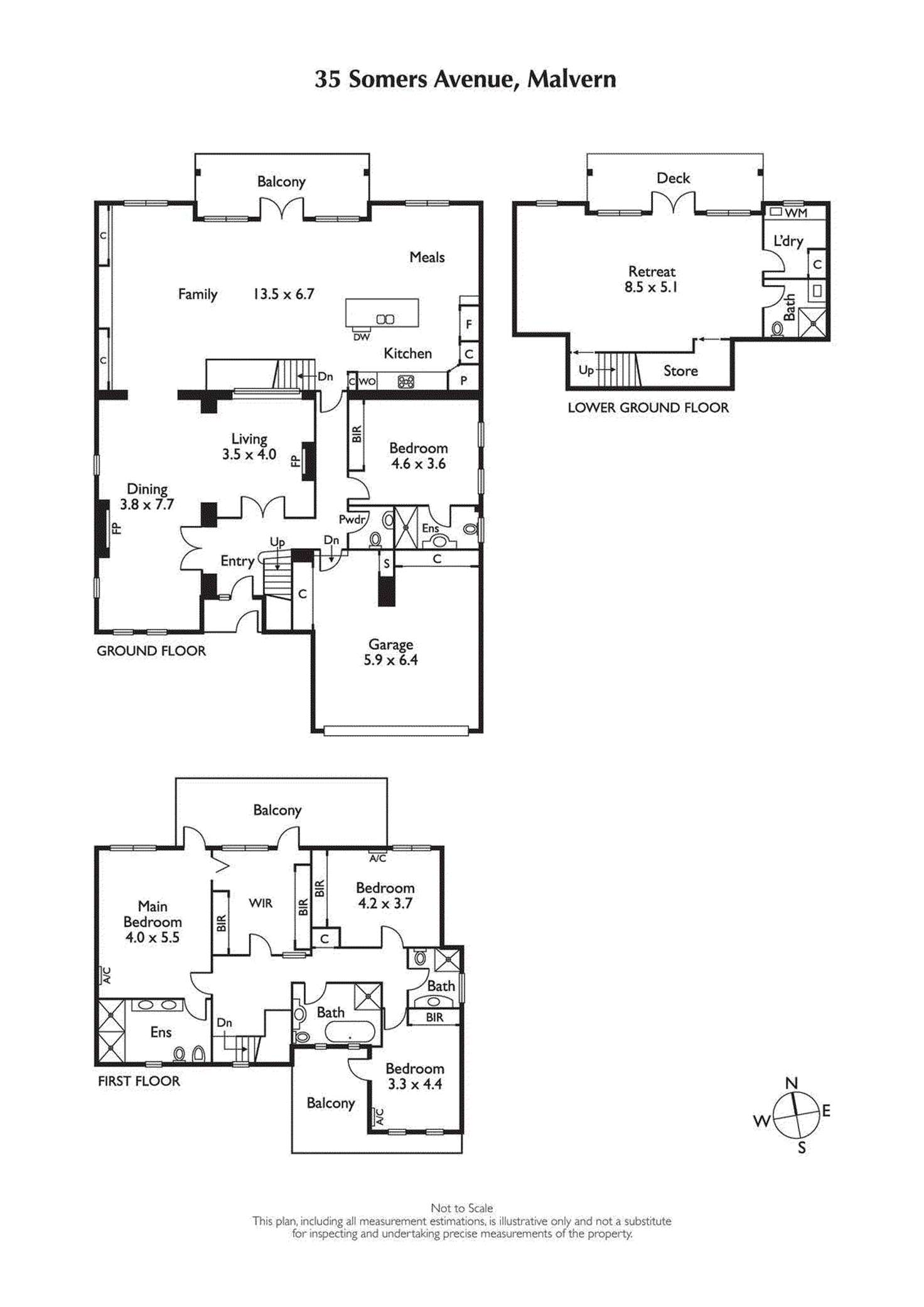 Floorplan of Homely house listing, 35 Somers Avenue, Malvern VIC 3144