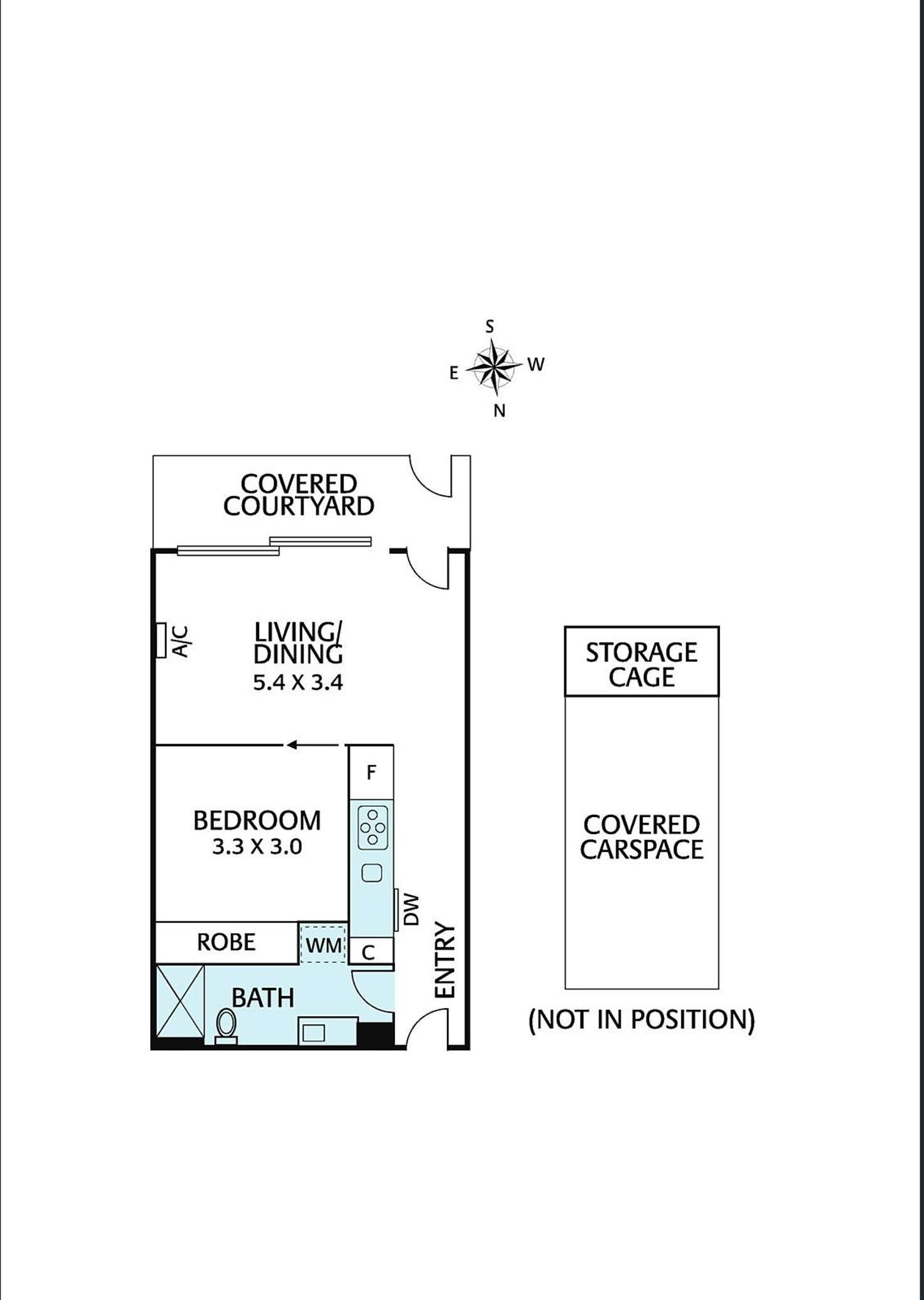 Floorplan of Homely apartment listing, 3/300 Young Street, Fitzroy VIC 3065