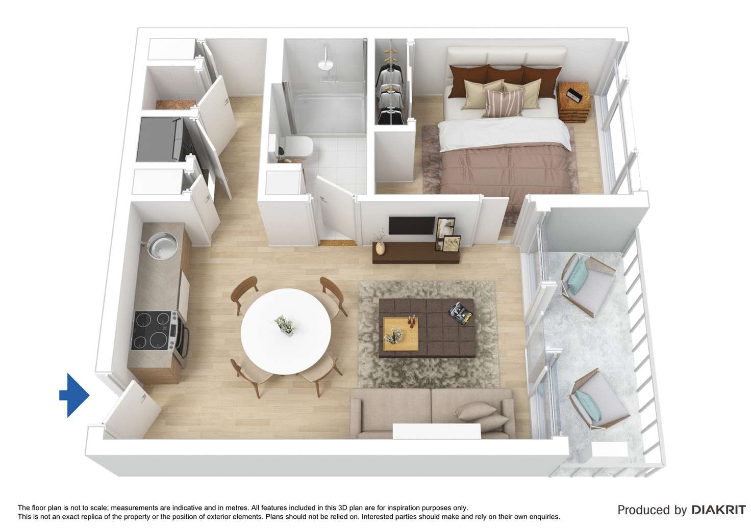 Floorplan of Homely apartment listing, 1814/33 Mackenzie Street, Melbourne VIC 3000