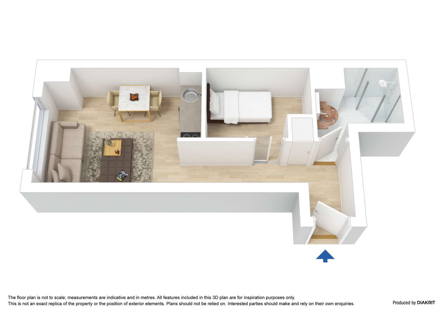 Floorplan of Homely apartment listing, 111/466 Swanston Street, Carlton VIC 3053