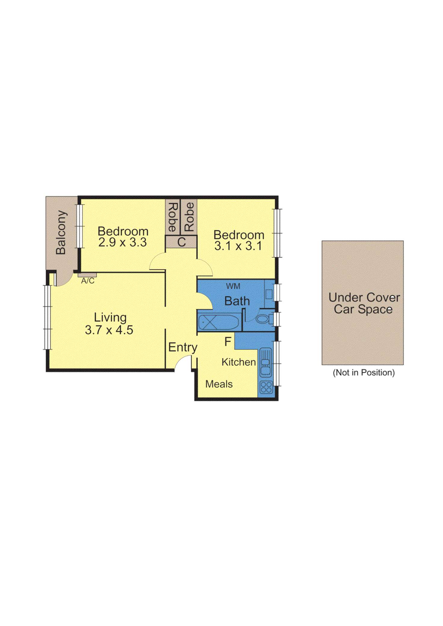 Floorplan of Homely apartment listing, 2/4 Rigby Avenue, Carnegie VIC 3163