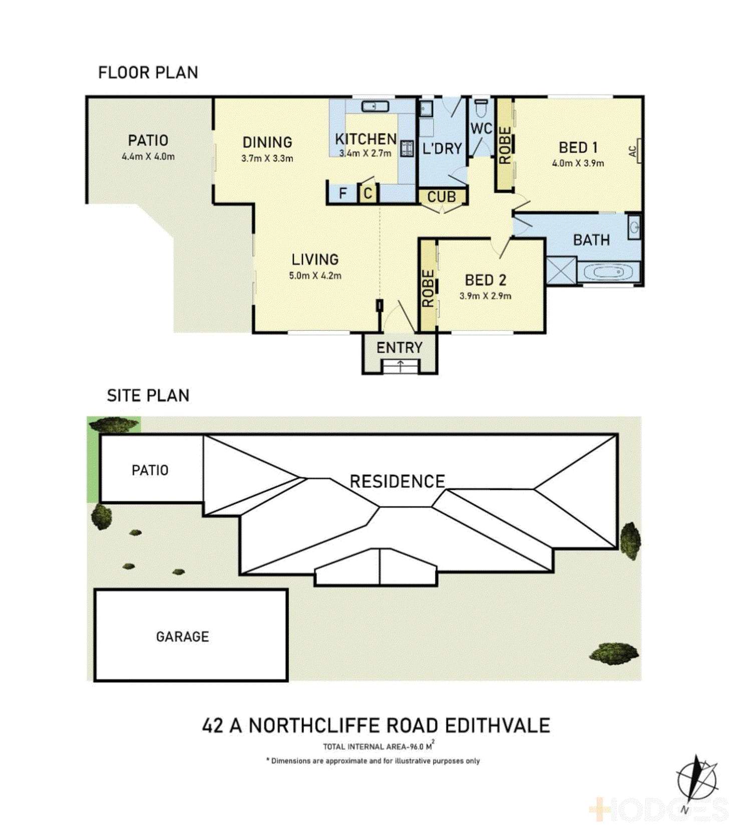 Floorplan of Homely unit listing, 42A Northcliffe Road, Edithvale VIC 3196