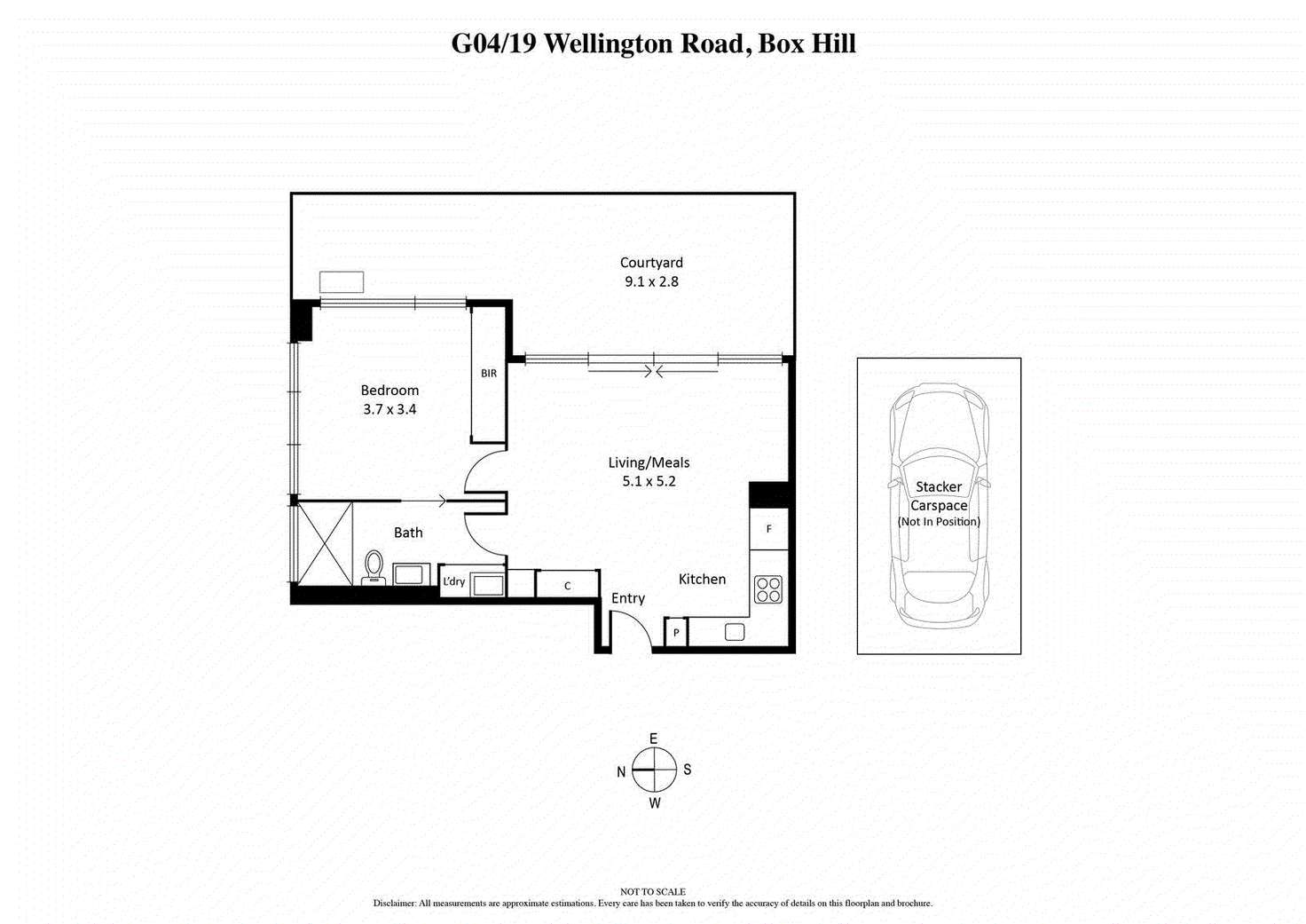 Floorplan of Homely apartment listing, G04/19 Wellington Road, Box Hill VIC 3128