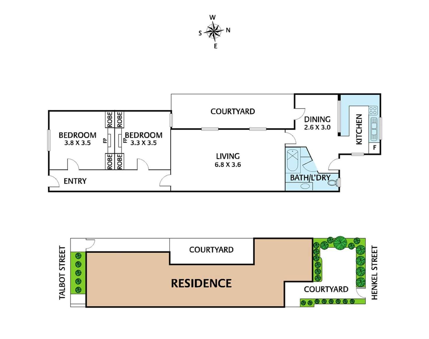 Floorplan of Homely house listing, 26 Talbot Street, Brunswick VIC 3056