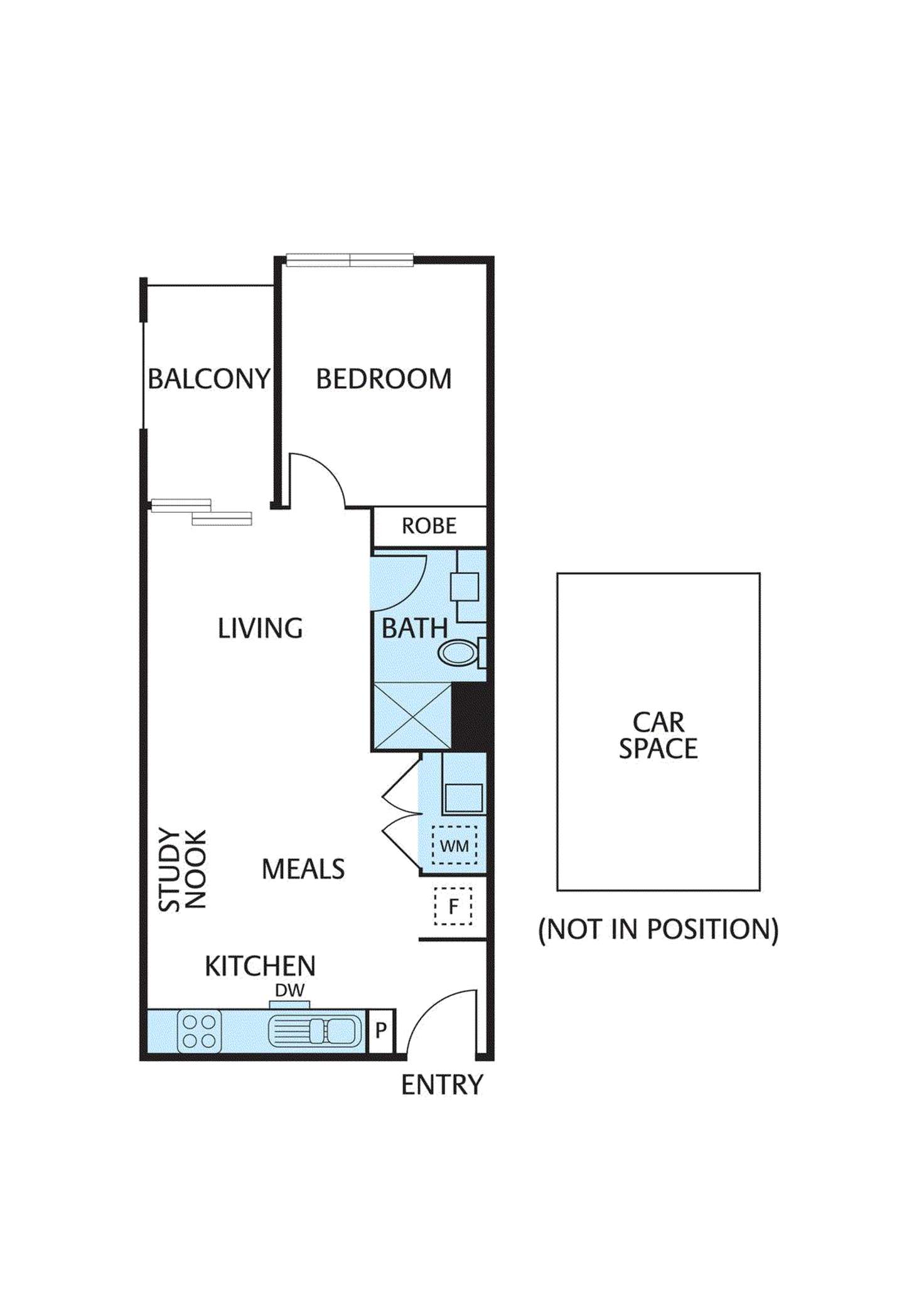 Floorplan of Homely apartment listing, 406/193-195 Springvale Road, Nunawading VIC 3131