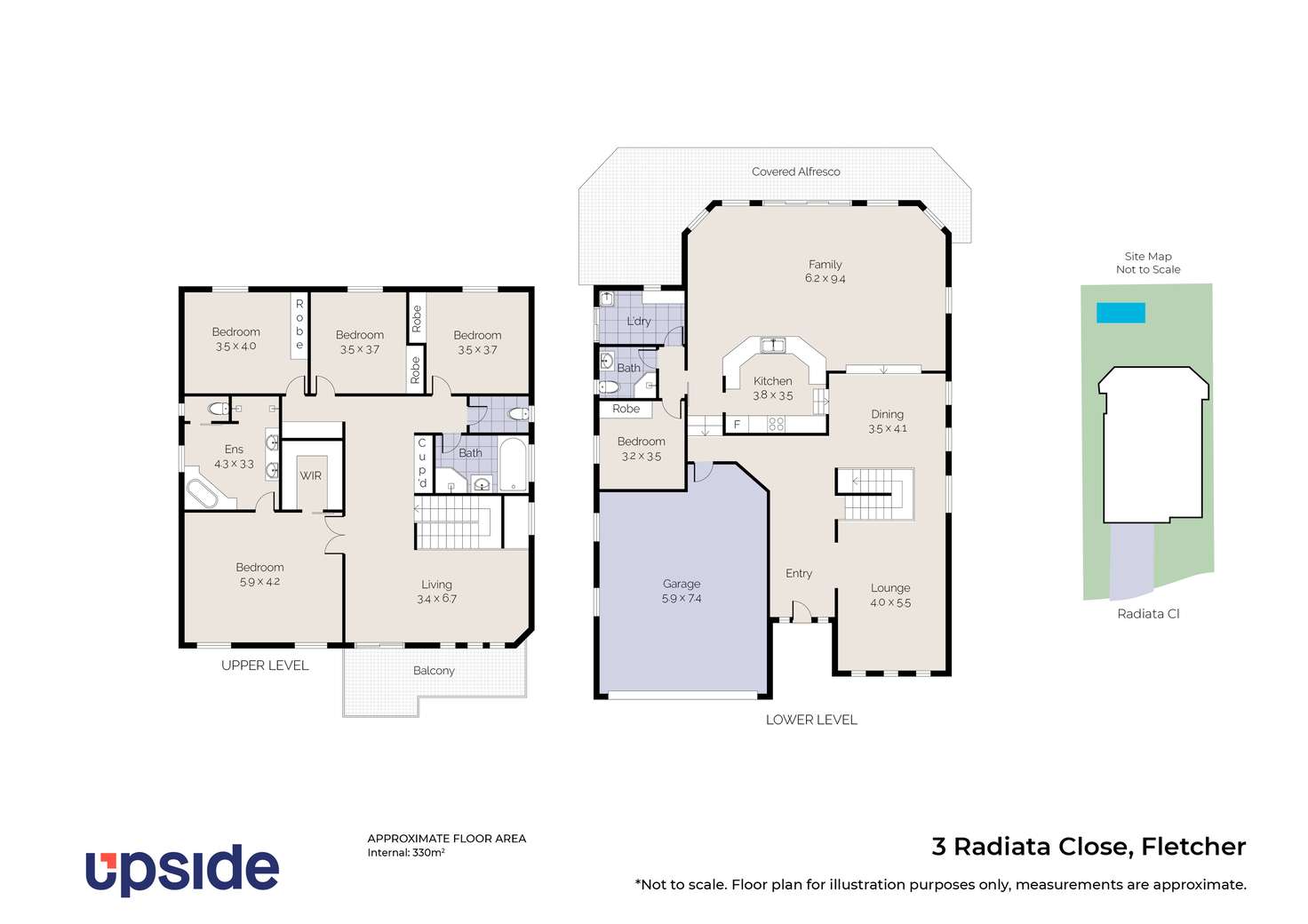 Floorplan of Homely house listing, 3 Radiata Close, Fletcher NSW 2287