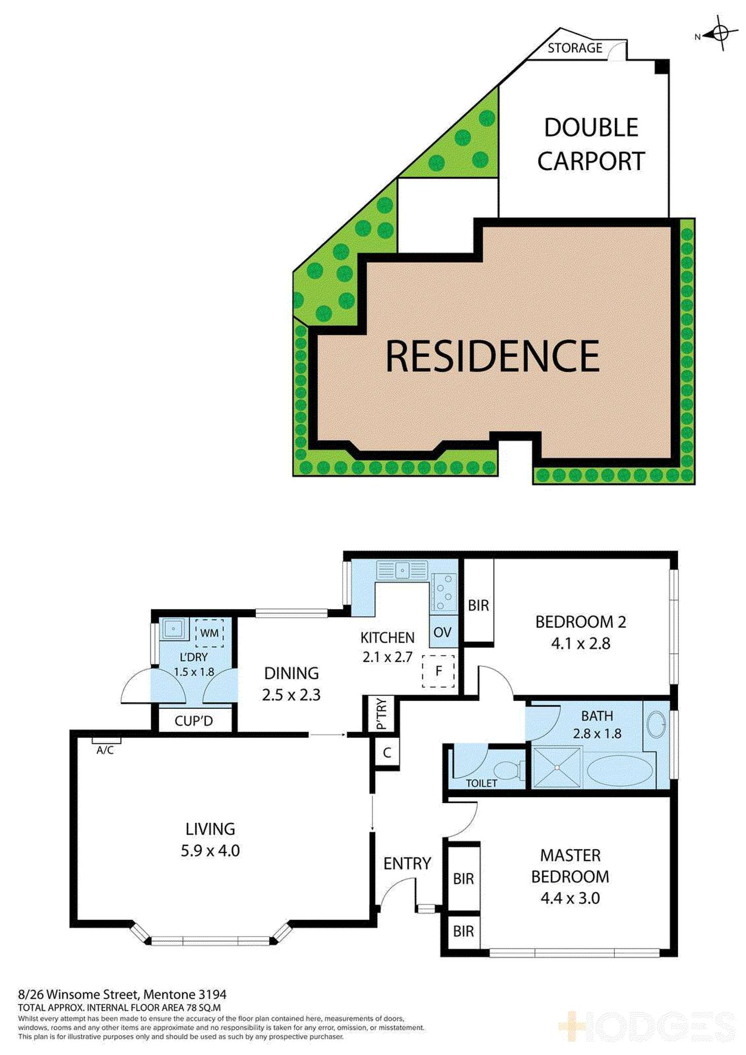 Floorplan of Homely unit listing, 8/26 Winsome Street, Mentone VIC 3194