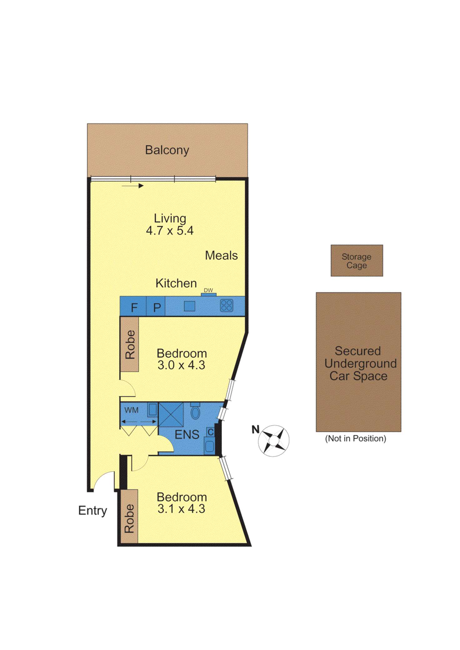 Floorplan of Homely apartment listing, 205/7 Montrose Street, Hawthorn East VIC 3123