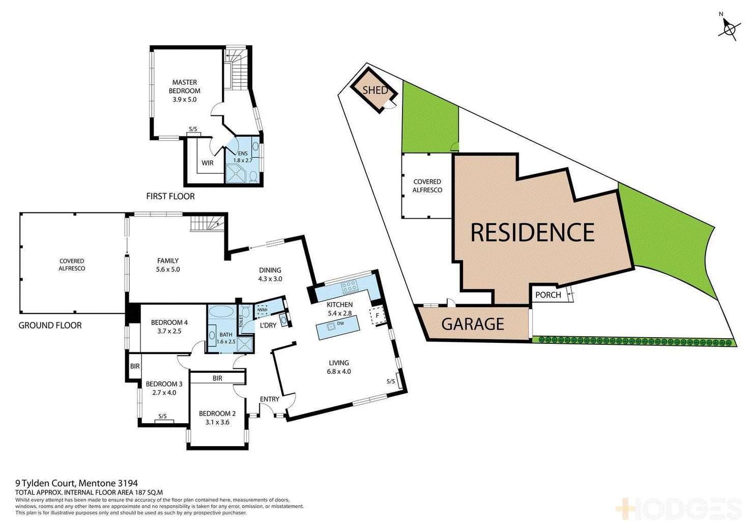 Floorplan of Homely house listing, 9 Tylden Court, Mentone VIC 3194