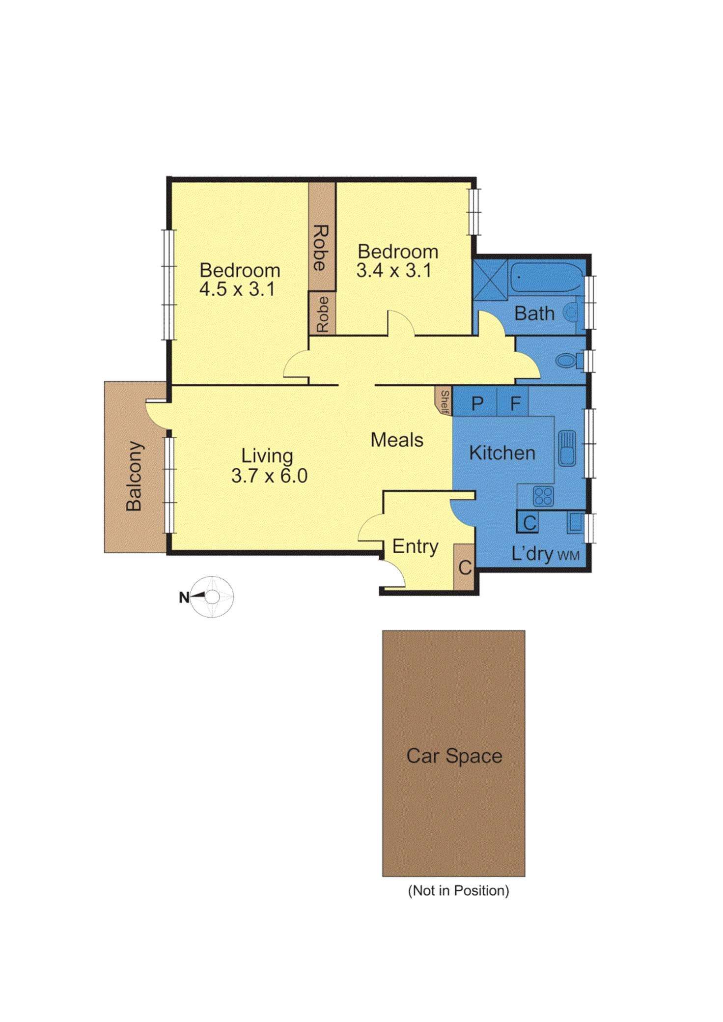 Floorplan of Homely apartment listing, 8/199 Auburn Road, Hawthorn VIC 3122