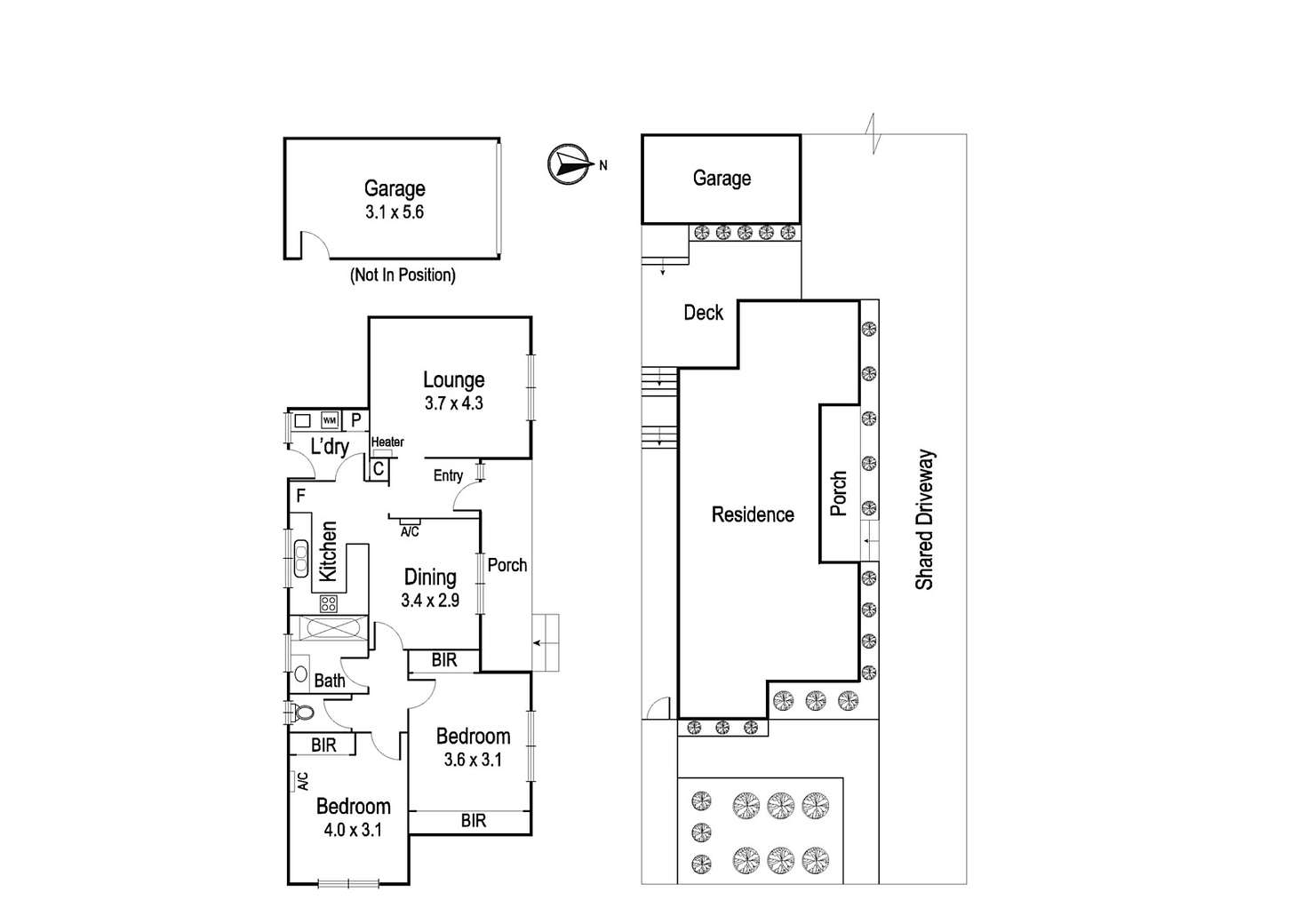 Floorplan of Homely unit listing, 1/12 Athelstane Grove, Ivanhoe VIC 3079