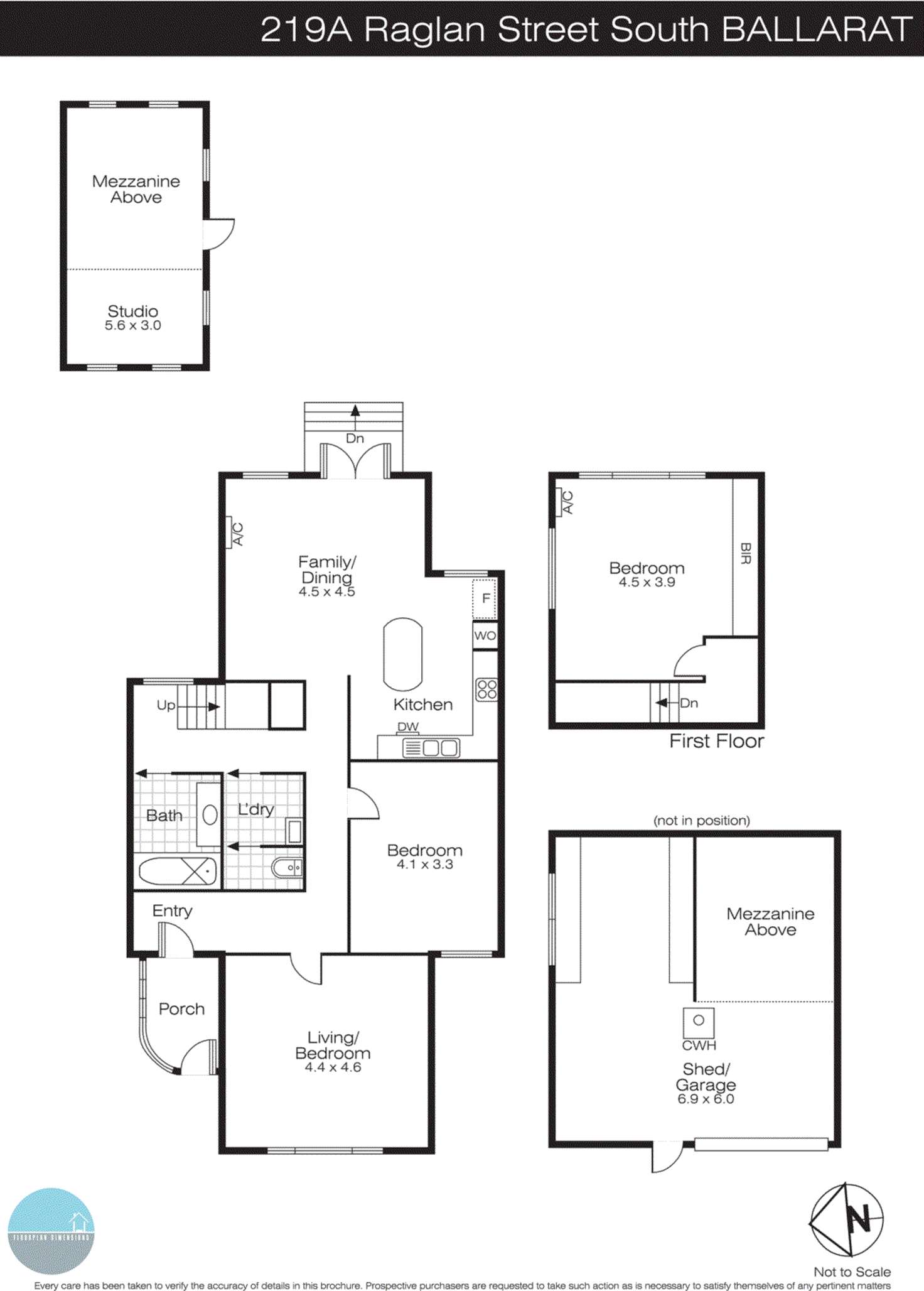 Floorplan of Homely house listing, 219A Raglan Street South, Ballarat Central VIC 3350