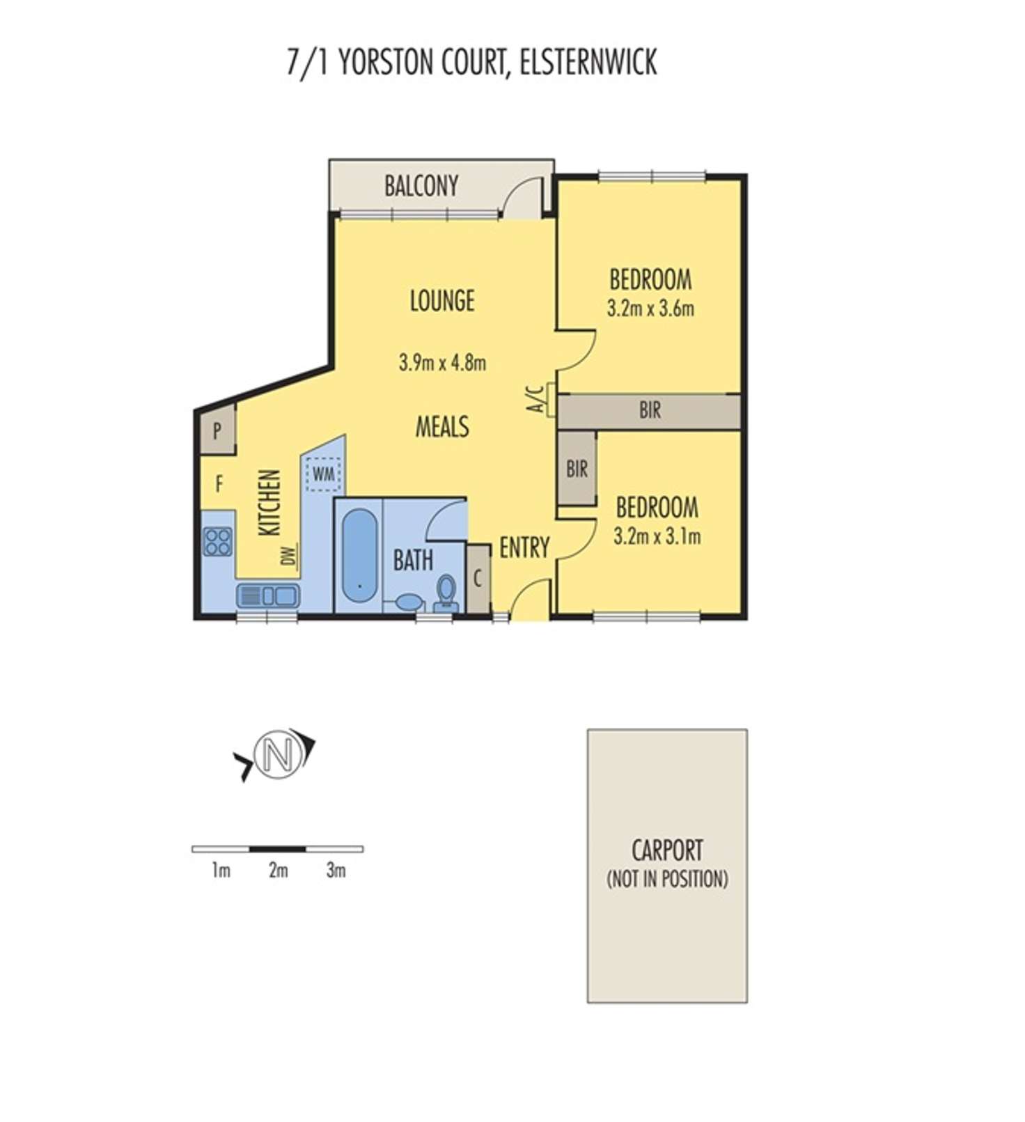 Floorplan of Homely apartment listing, 7/1 Yorston Court, Elsternwick VIC 3185