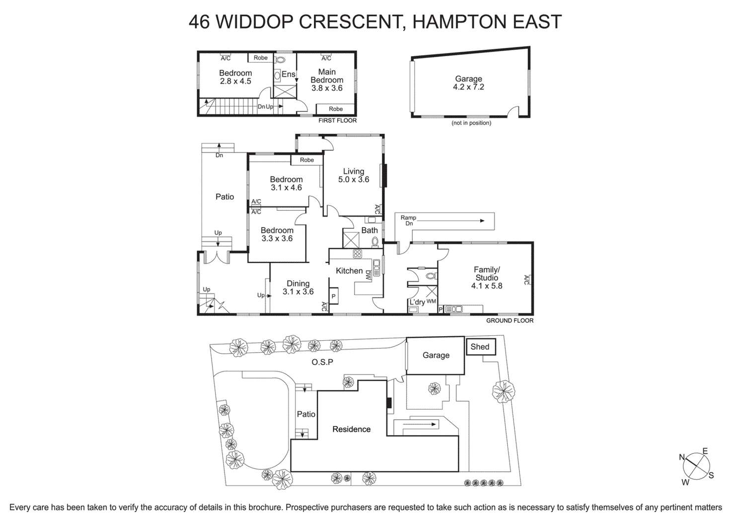 Floorplan of Homely house listing, 46 Widdop Crescent, Hampton East VIC 3188