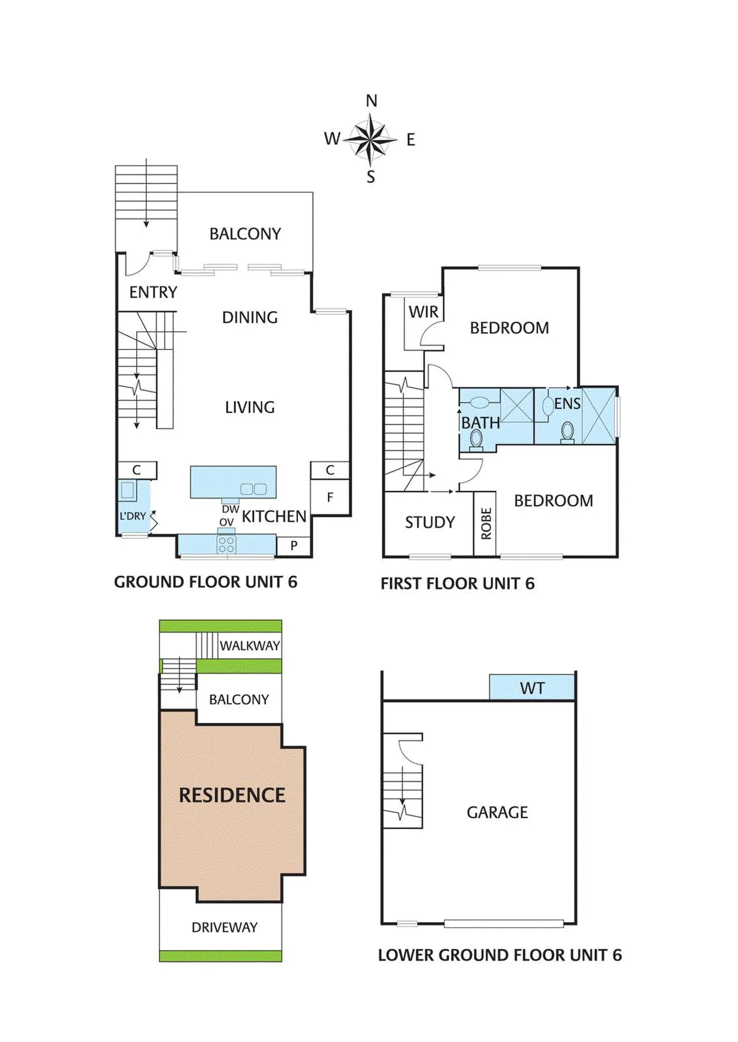 Floorplan of Homely townhouse listing, 6/15 Station Street, Blackburn VIC 3130