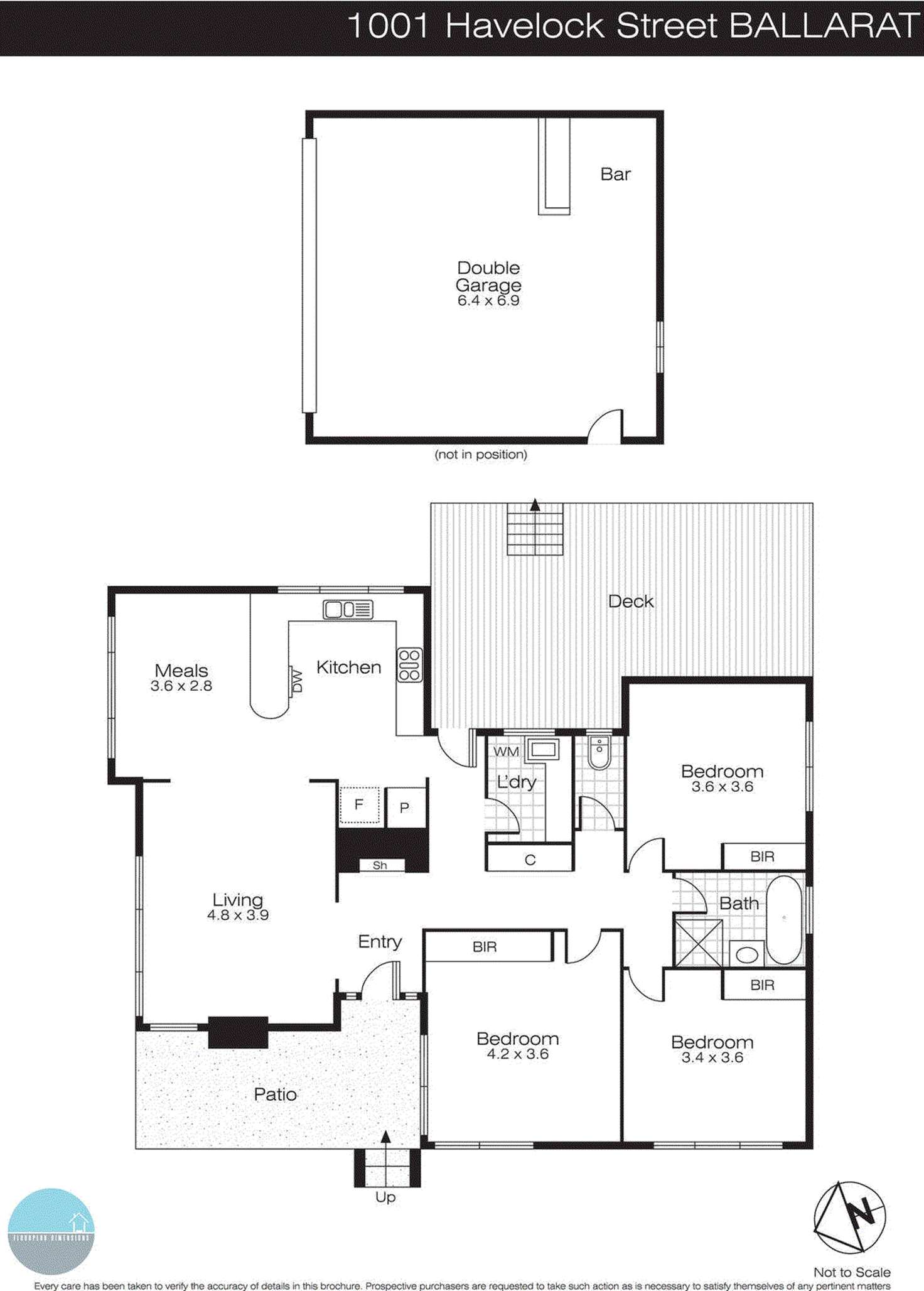 Floorplan of Homely house listing, 1001 Havelock Street, Ballarat North VIC 3350