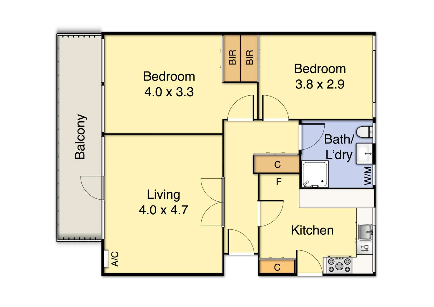 Floorplan of Homely apartment listing, 4/218 Alma Road, St Kilda East VIC 3183