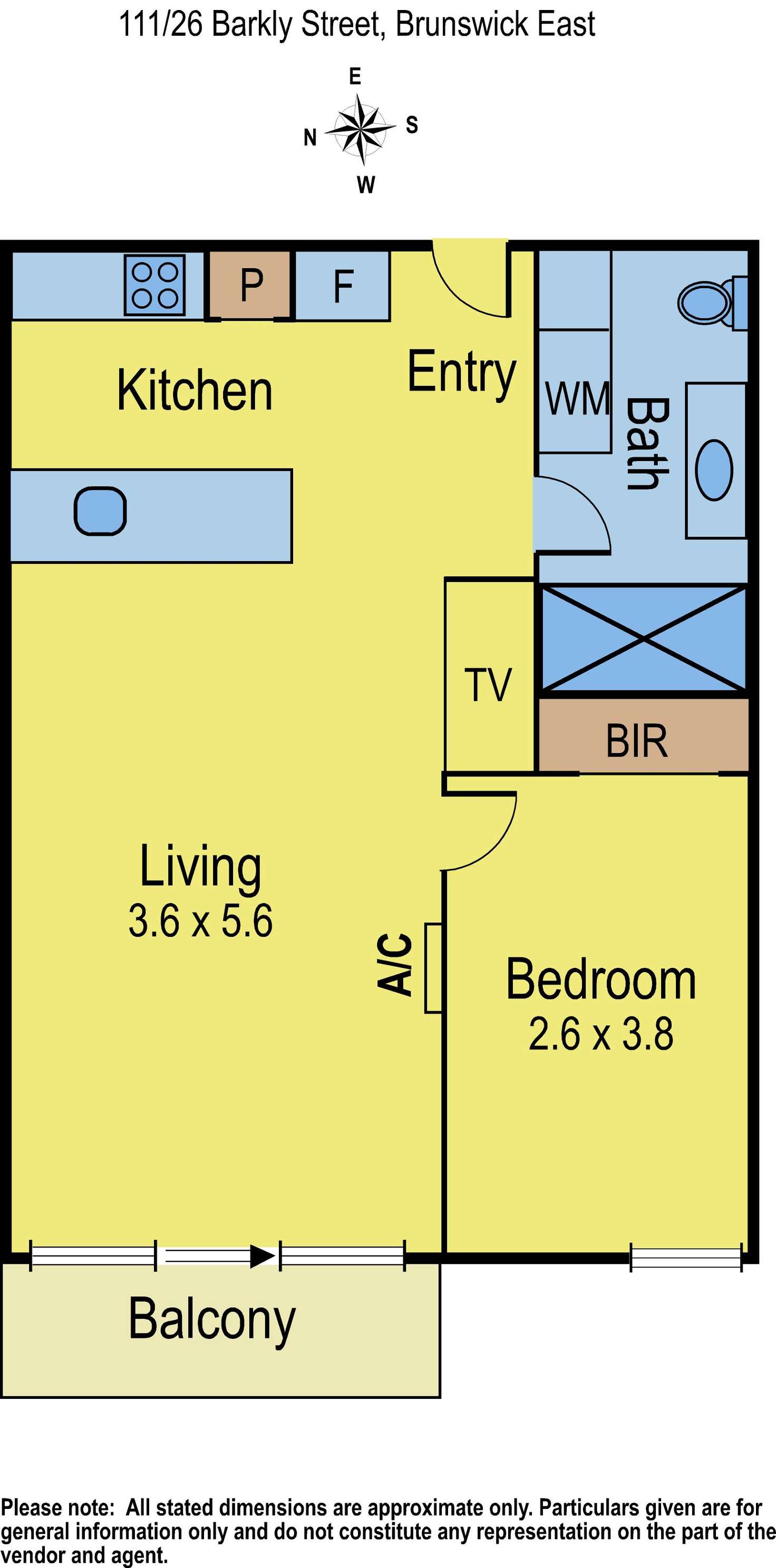 Floorplan of Homely apartment listing, 111/26 Barkly Street, Brunswick East VIC 3057