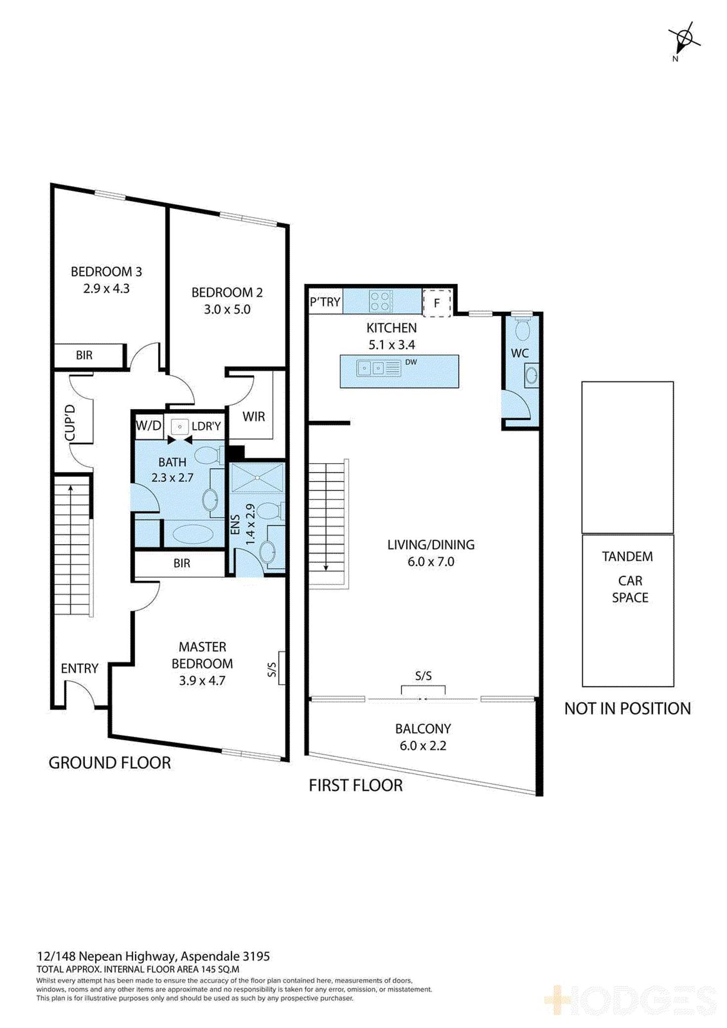 Floorplan of Homely townhouse listing, 12/148 Nepean Highway, Aspendale VIC 3195