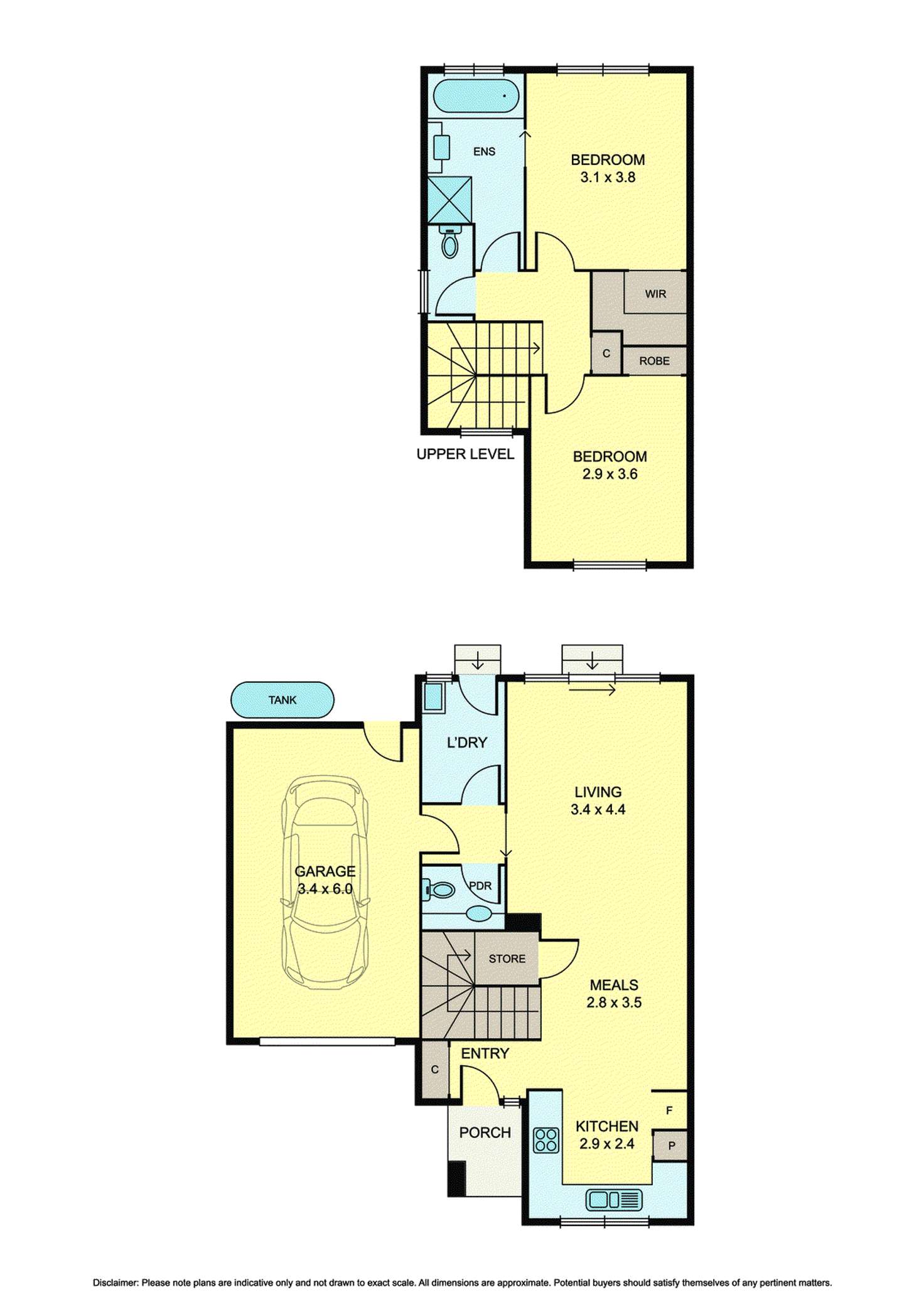 Floorplan of Homely townhouse listing, 2 Taite Close, Lilydale VIC 3140