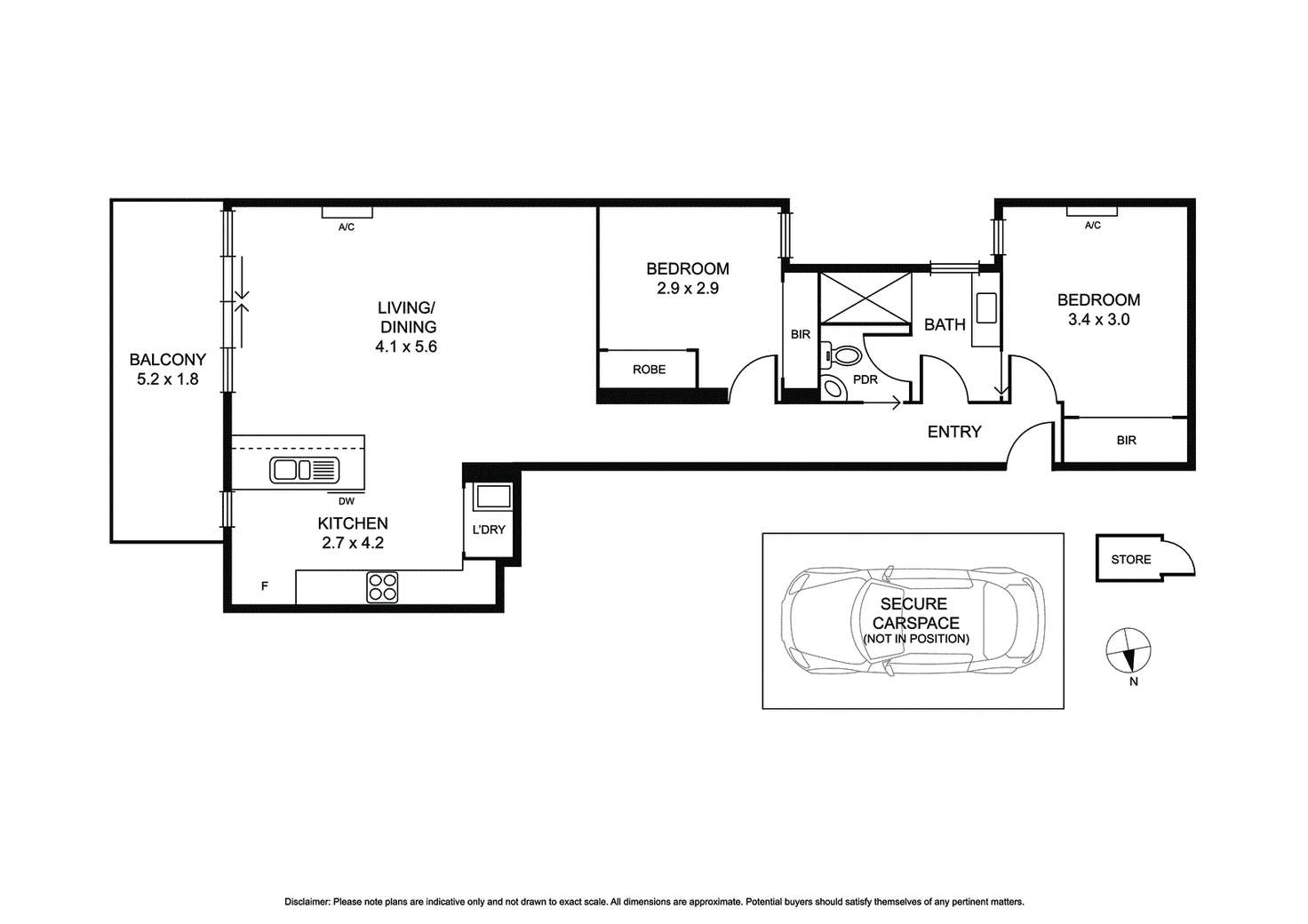 Floorplan of Homely apartment listing, 102/365 Hawthorn Road, Caulfield South VIC 3162