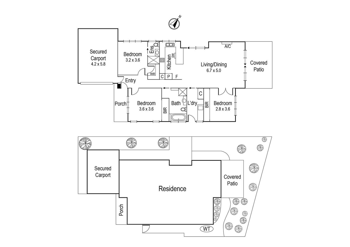 Floorplan of Homely unit listing, 5A Boronia Court, Bellfield VIC 3081
