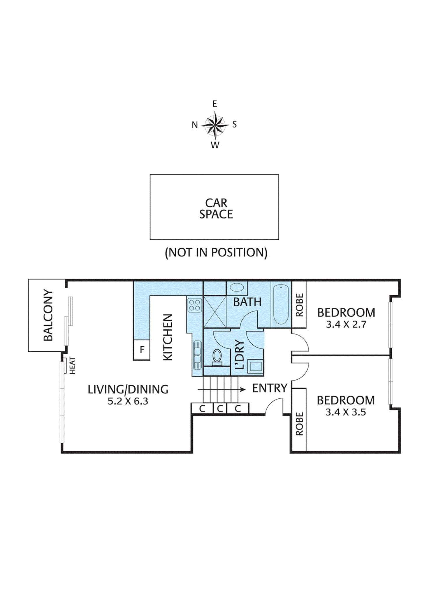 Floorplan of Homely unit listing, 37/438 Cardigan Street, Carlton VIC 3053