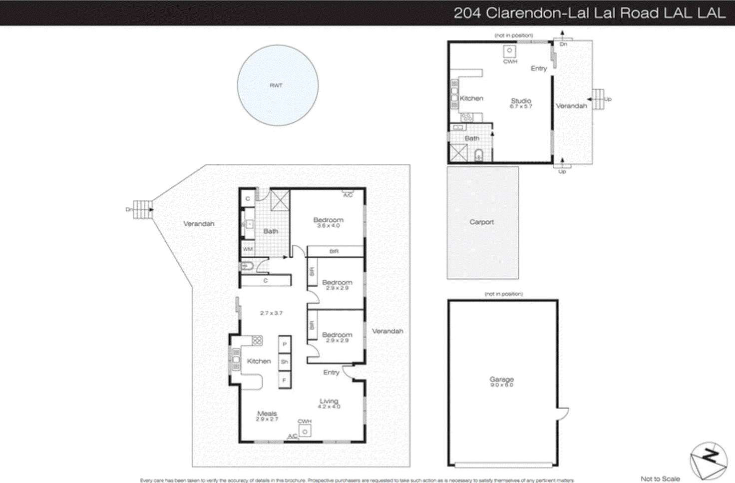 Floorplan of Homely house listing, 204 Clarendon-Lal Lal Road, Lal Lal VIC 3352