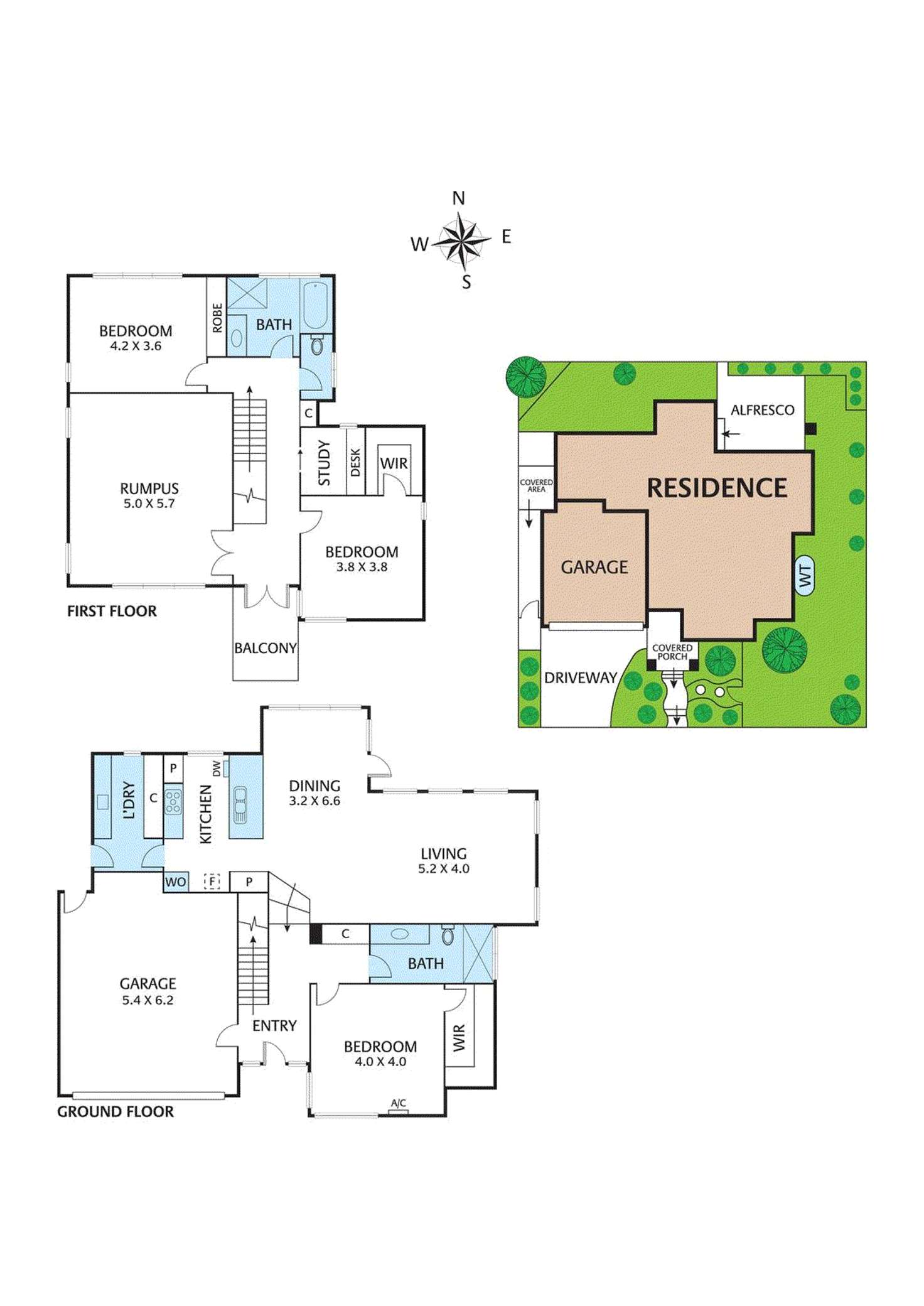Floorplan of Homely townhouse listing, 1A Brownes Crescent, Eltham VIC 3095
