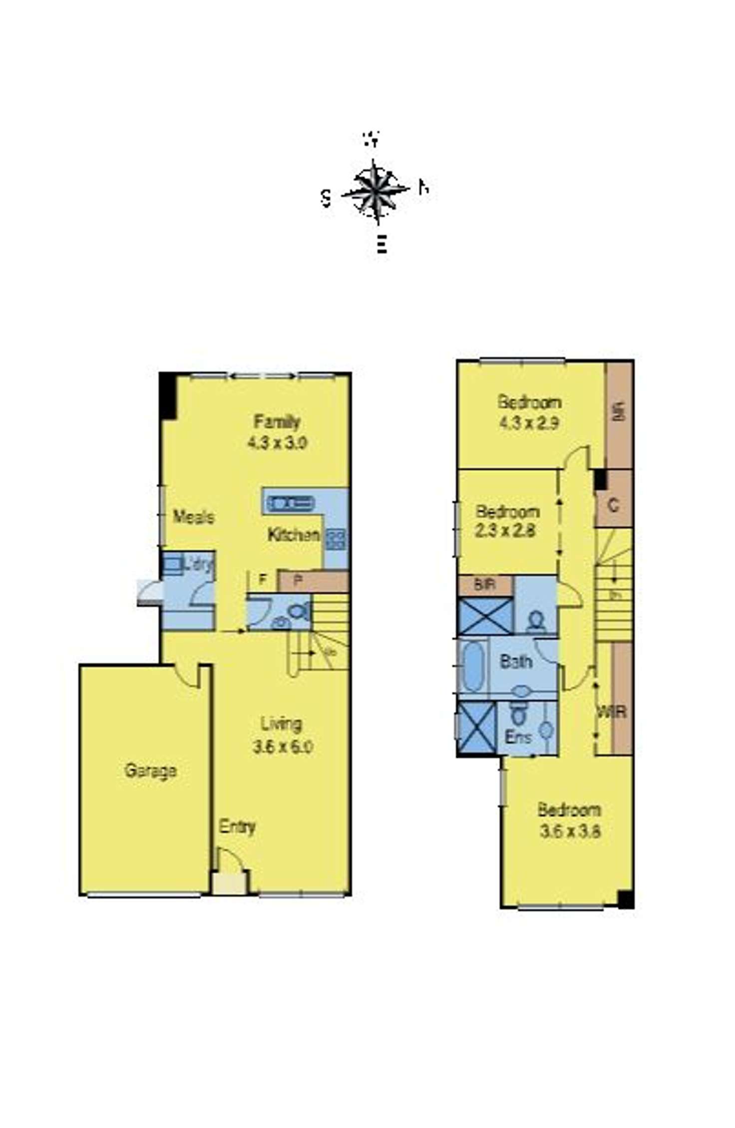 Floorplan of Homely townhouse listing, 1/33-39 Gardenvale Road, Elsternwick VIC 3185