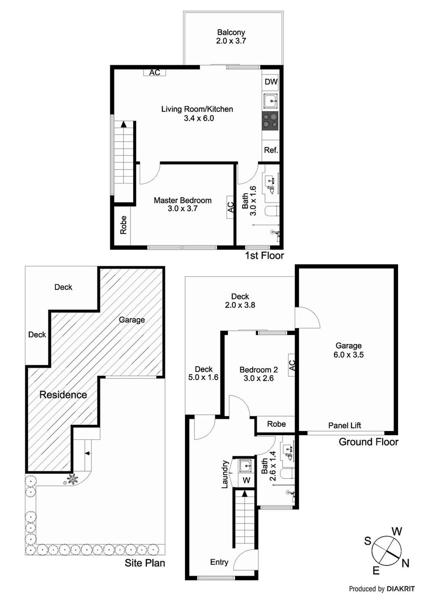 Floorplan of Homely townhouse listing, 5/4 Hamilton Street, Bentleigh VIC 3204