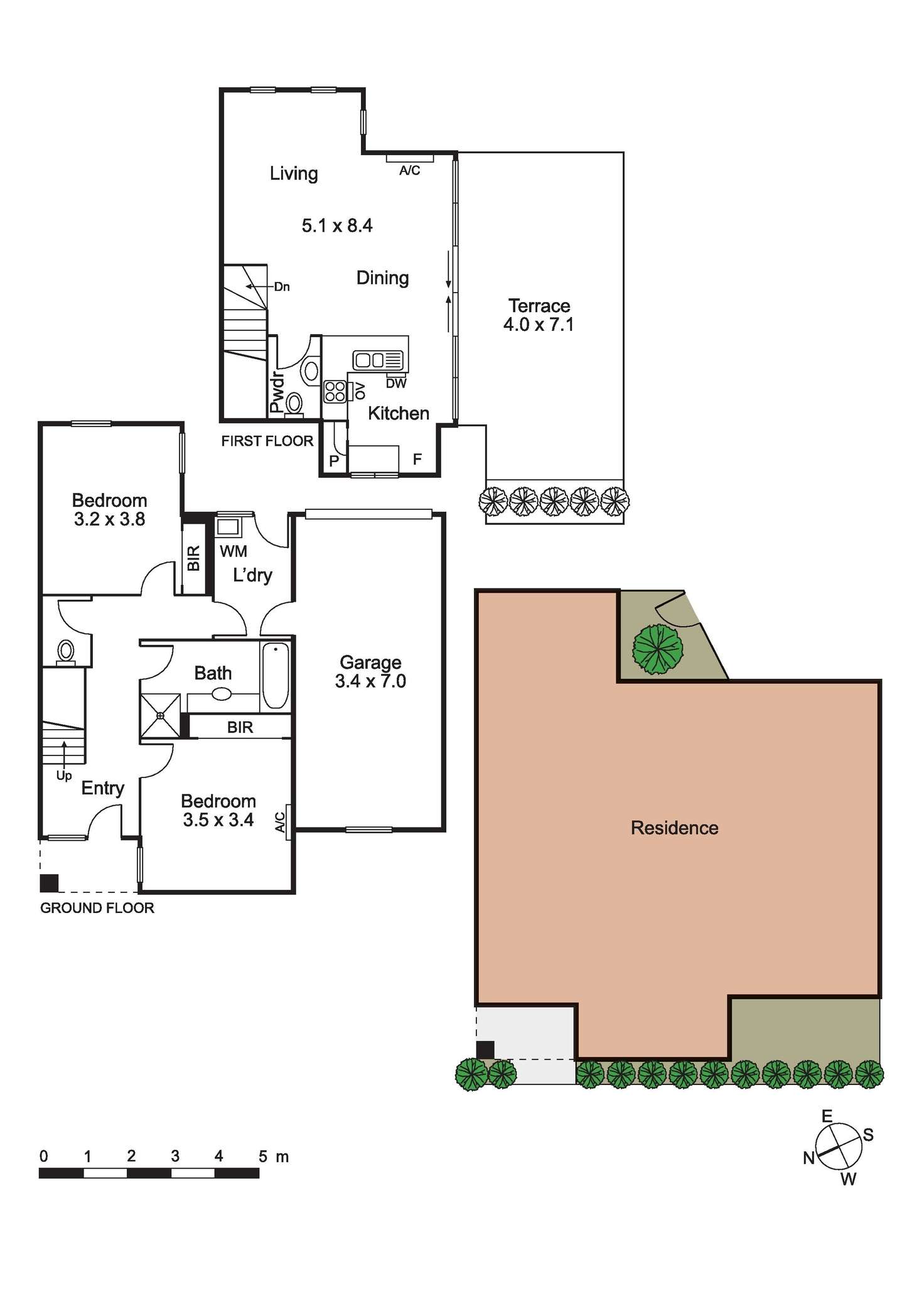 Floorplan of Homely townhouse listing, 2/2 Windsor Street, Pascoe Vale VIC 3044