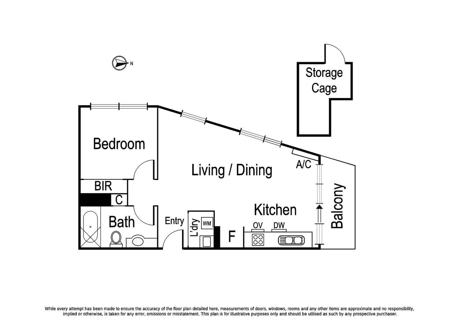 Floorplan of Homely apartment listing, 105/1 Eden Street, Heidelberg Heights VIC 3081