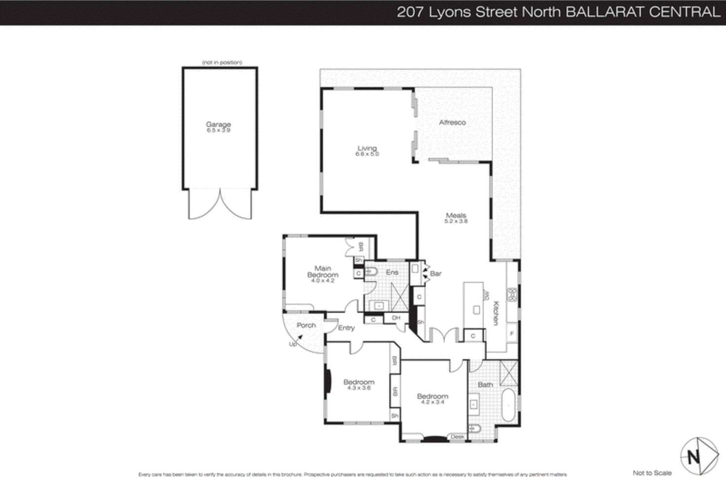 Floorplan of Homely house listing, 207 Lyons St N, Ballarat Central VIC 3350
