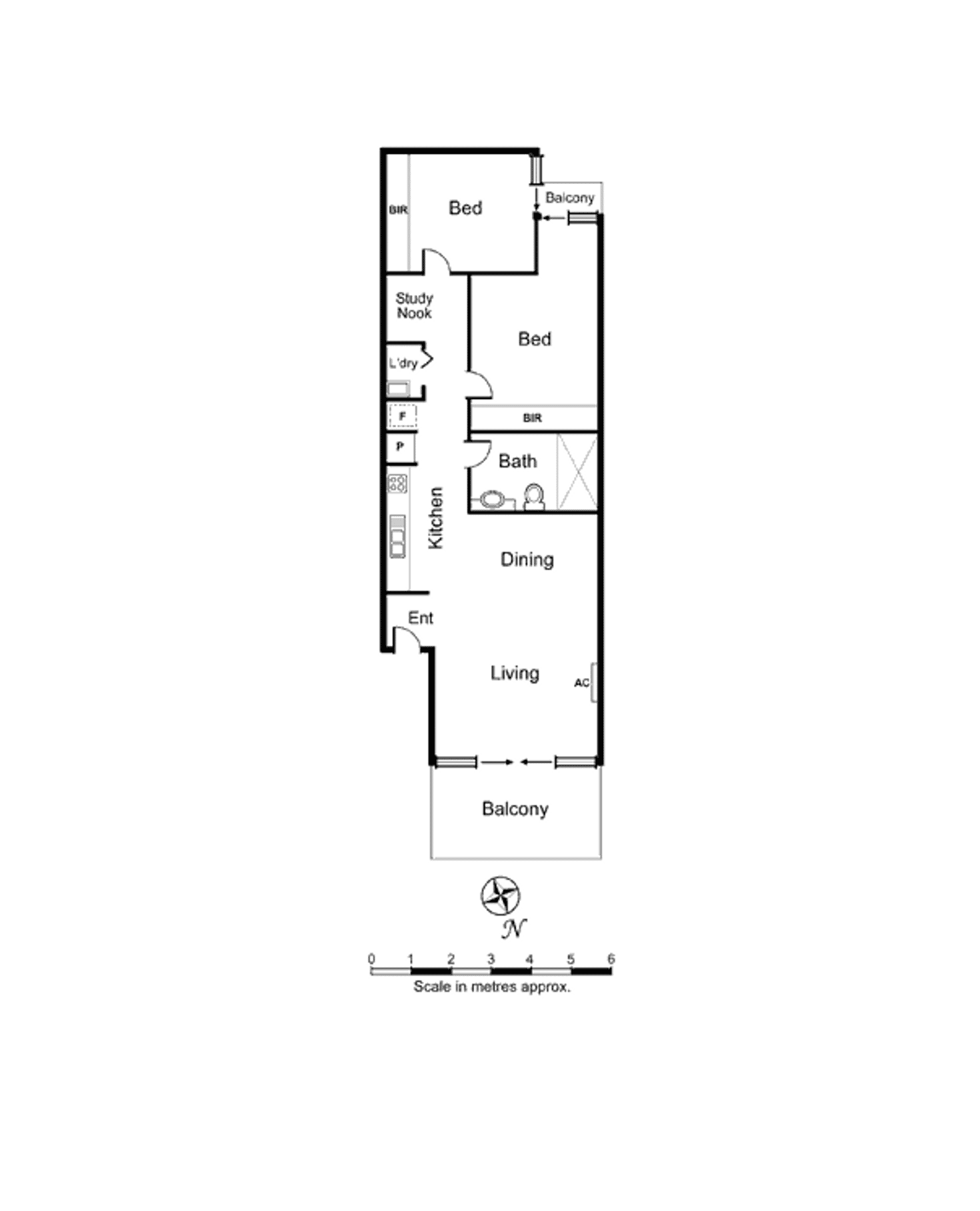 Floorplan of Homely apartment listing, 6/21 Lillimur Road, Ormond VIC 3204