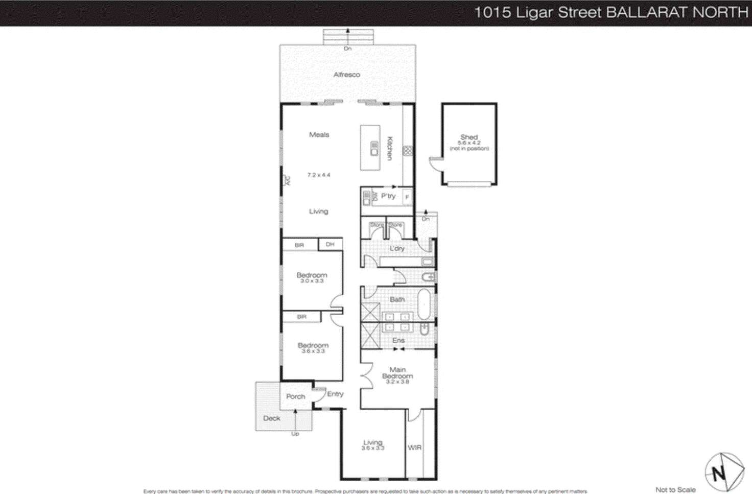 Floorplan of Homely house listing, 1015 Ligar Street, Ballarat North VIC 3350