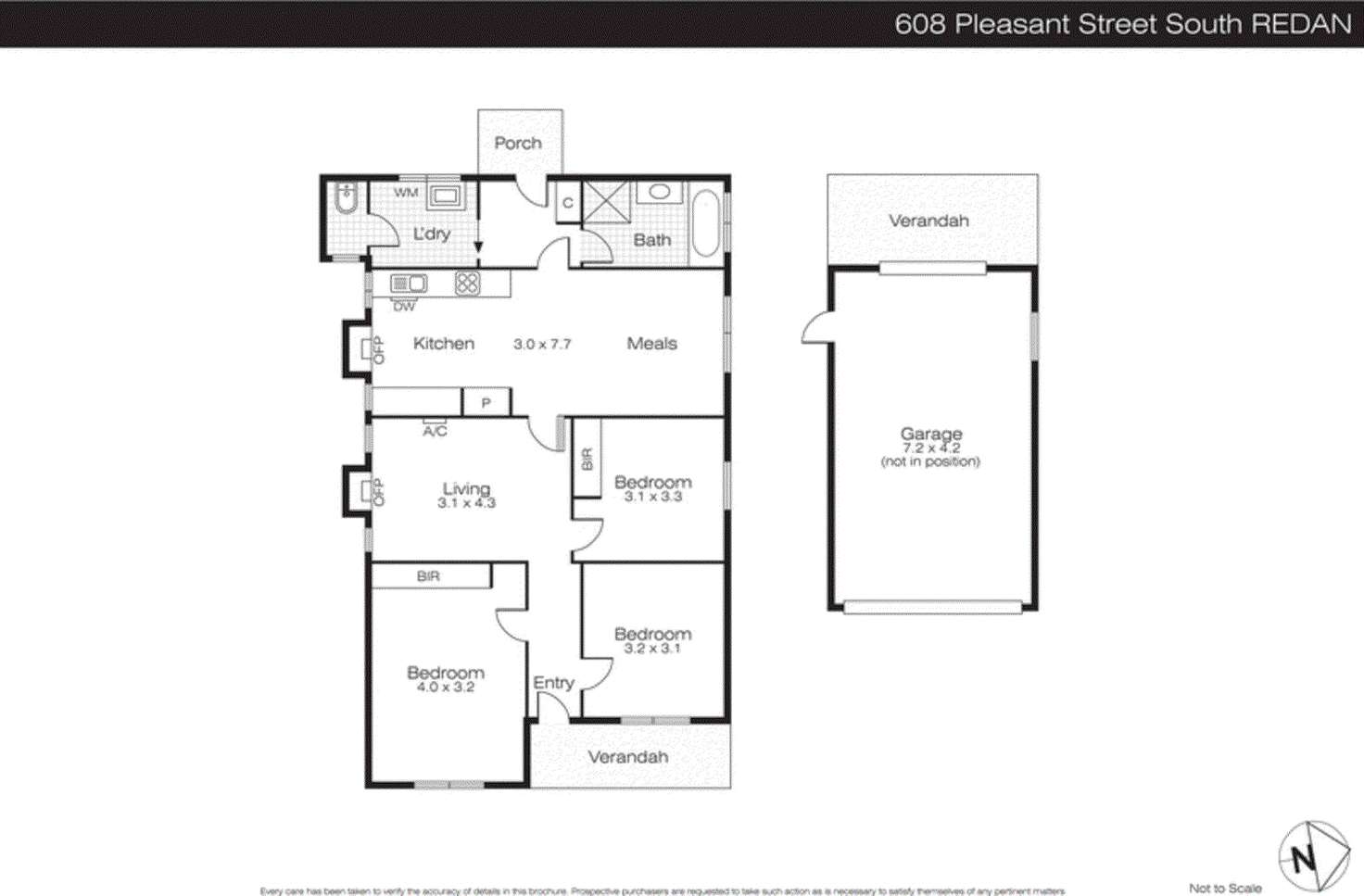 Floorplan of Homely house listing, 608 Pleasant Street, Redan VIC 3350