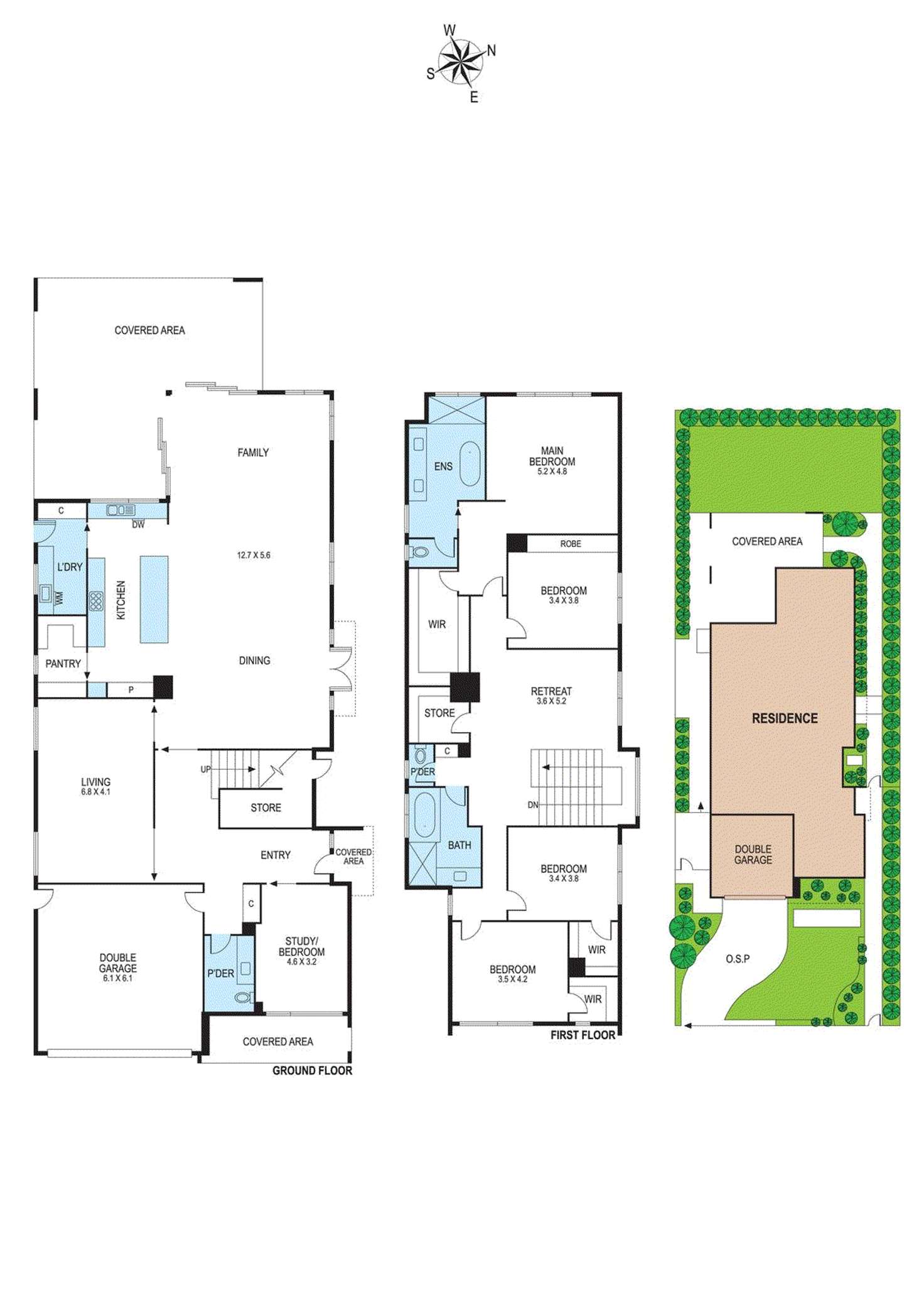 Floorplan of Homely house listing, 1 Bateman Street, Hampton VIC 3188