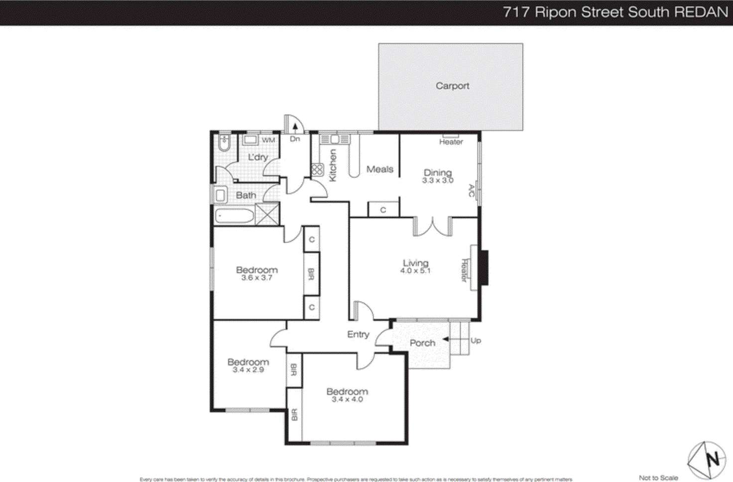 Floorplan of Homely house listing, 717 Ripon Street, Redan VIC 3350